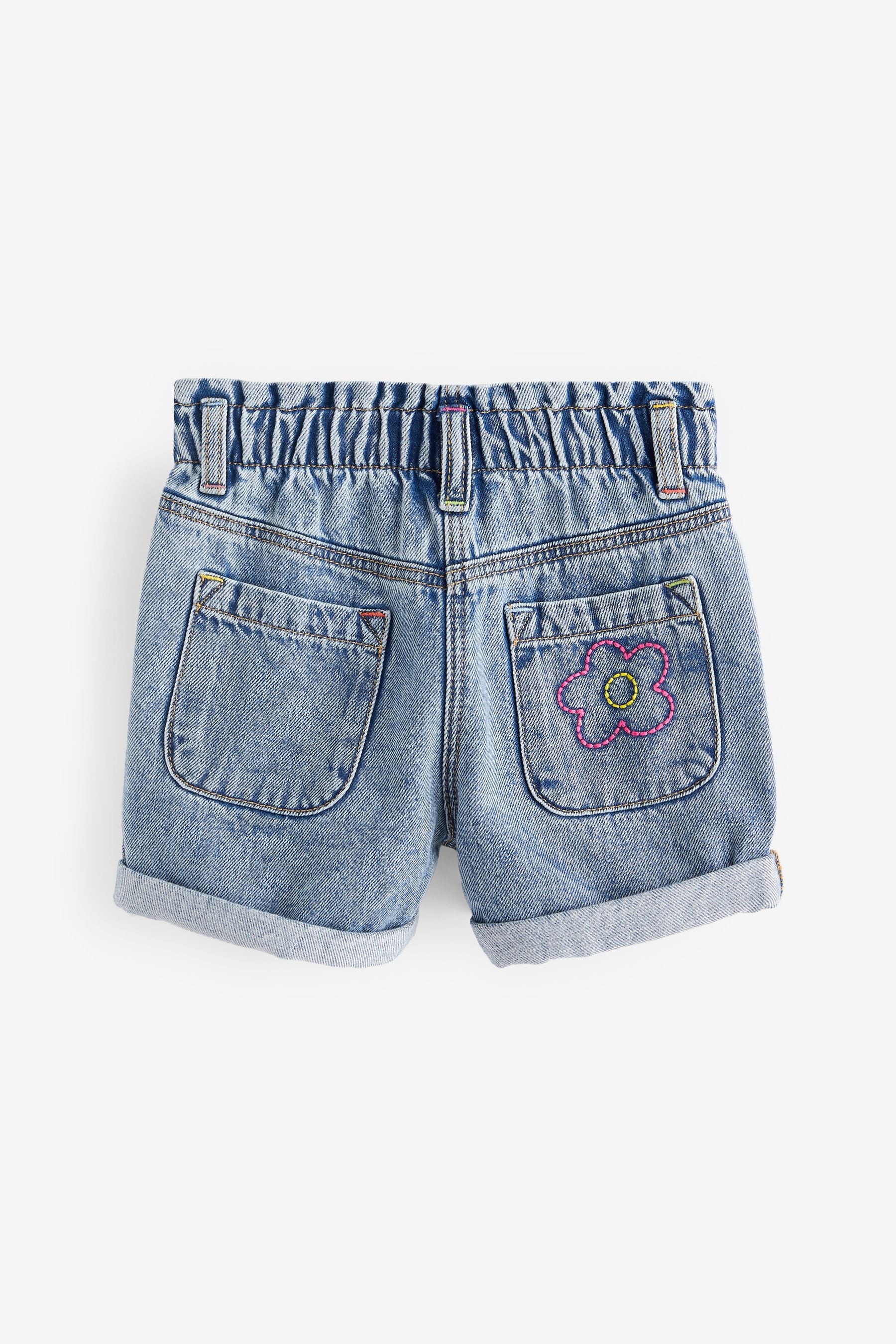 Denim Embroidered Shorts (3mths-7yrs)