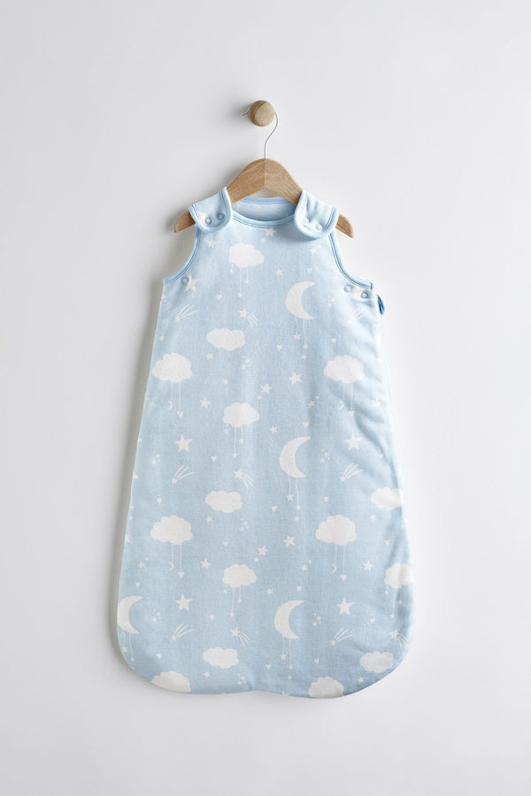 Blue Clouds Baby 2.5 Tog 100% Cotton Sleep Bag