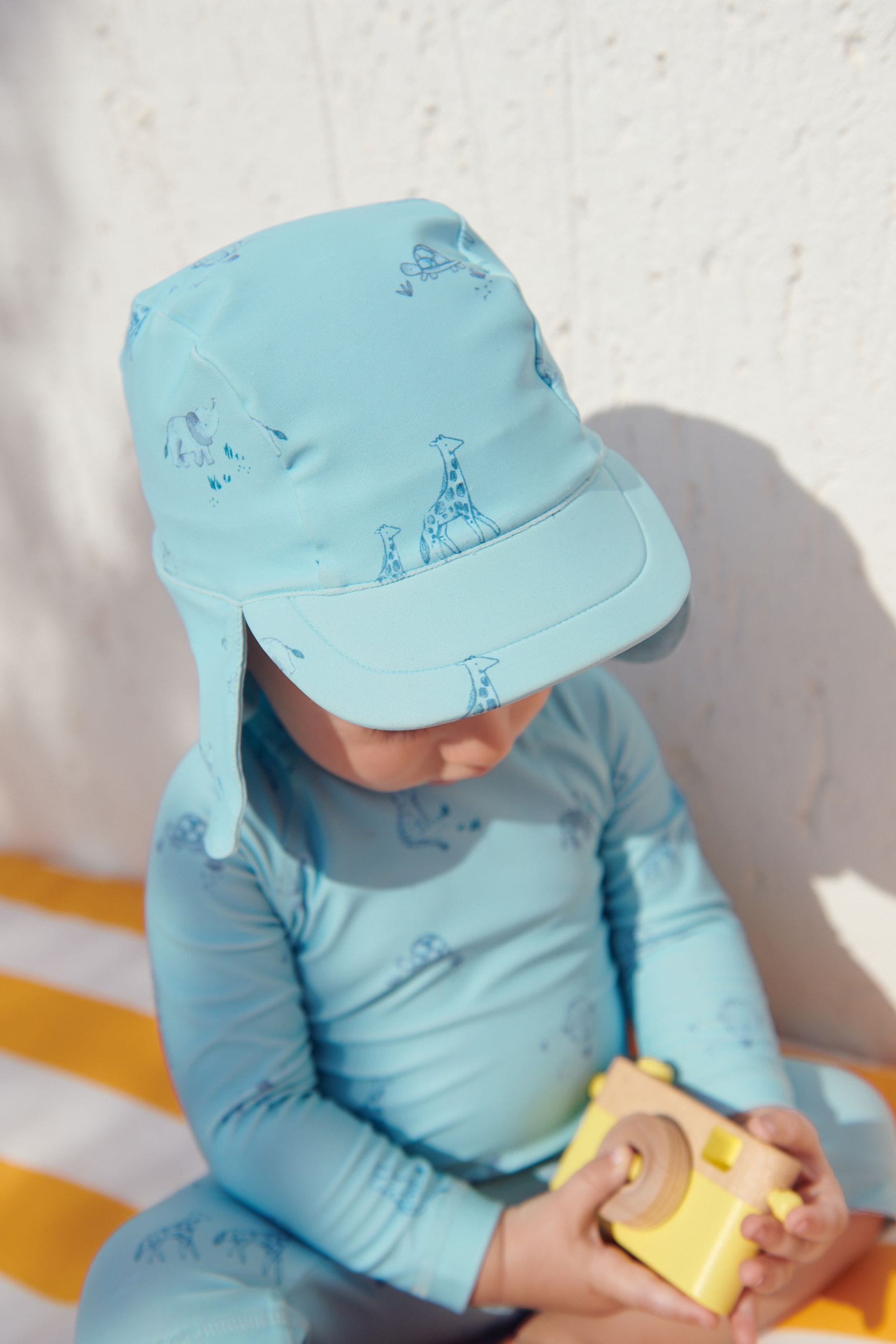 Mint Green Sunsafe Swimsuit & Hat 2 Piece Set (3mths-7yrs)