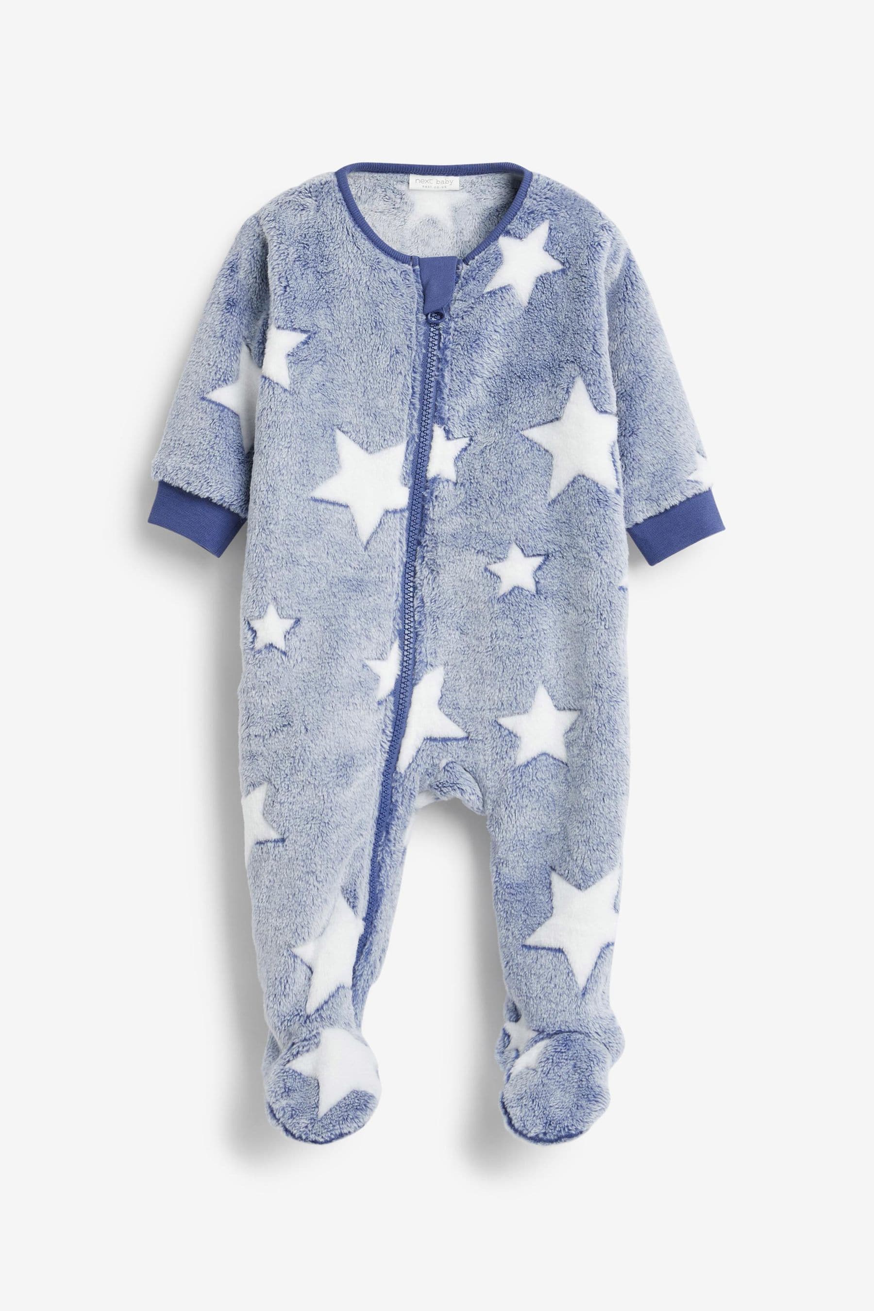 Blue Star Baby Fleece Sleepsuit