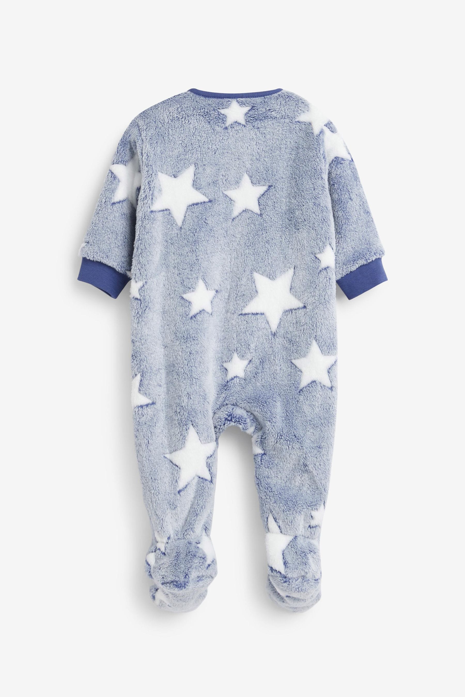 Blue Star Baby Fleece Sleepsuit