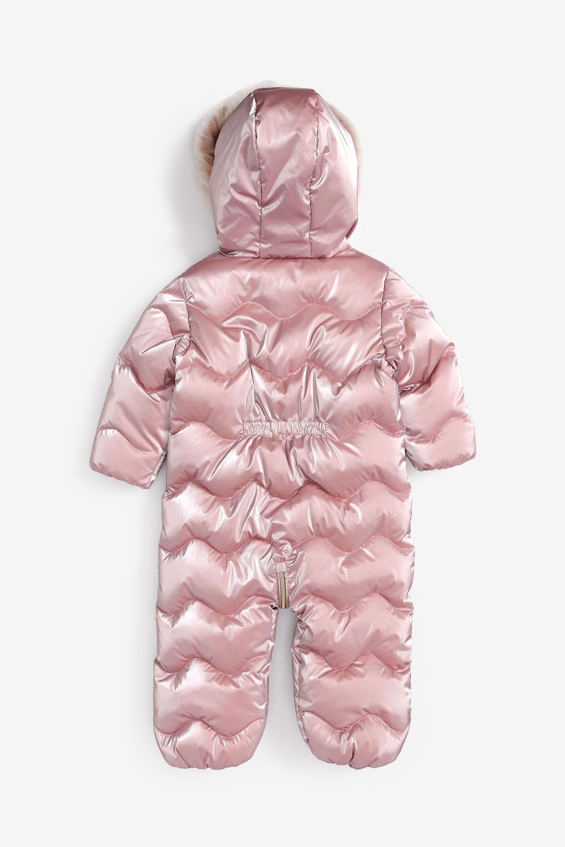 Pink Shower Resistant Metallic Snowsuit (3mths-7yrs)-<span style="color: #ff2a00;">Fawry</span>