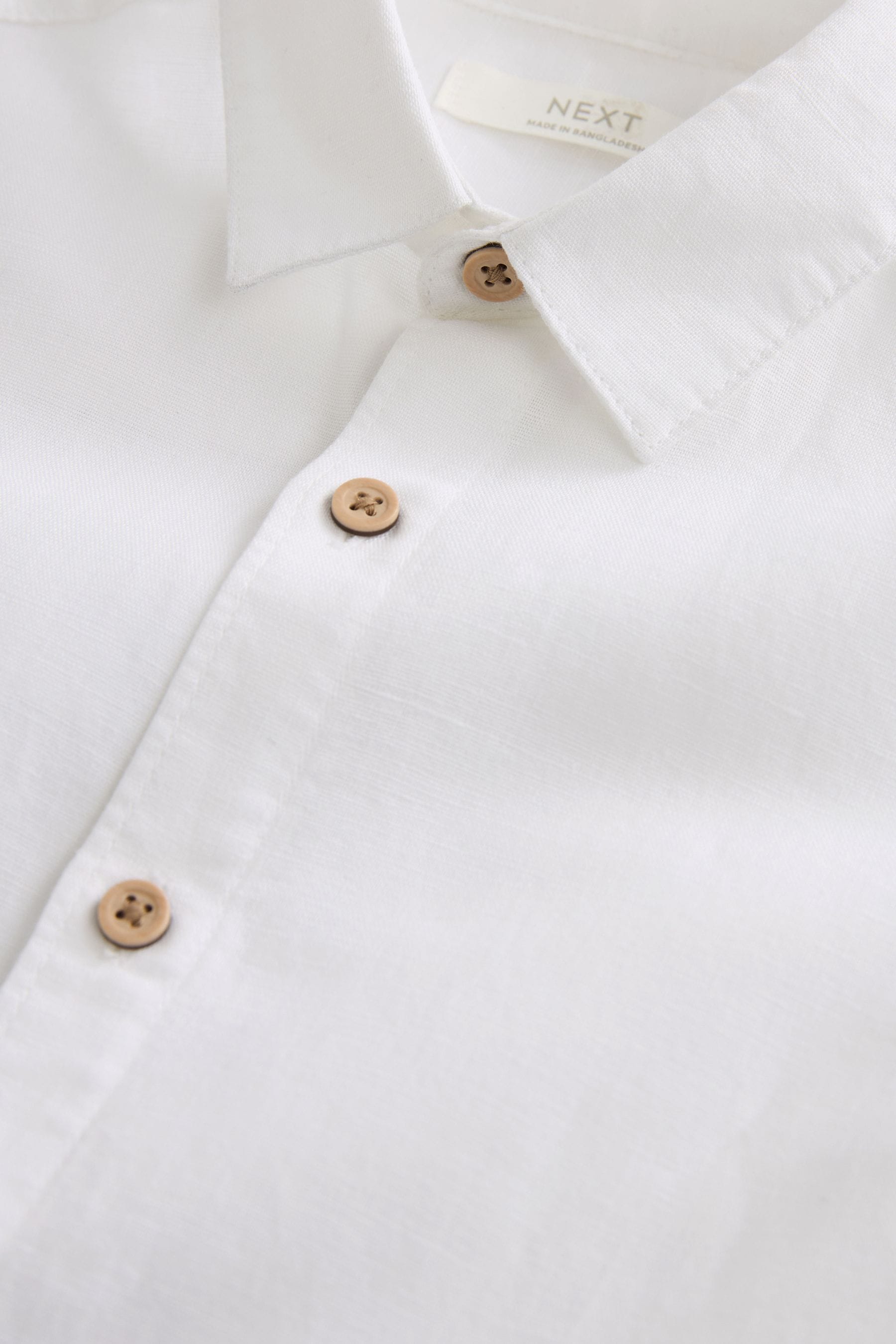 White Linen Blend Shirt (3mths-16yrs)