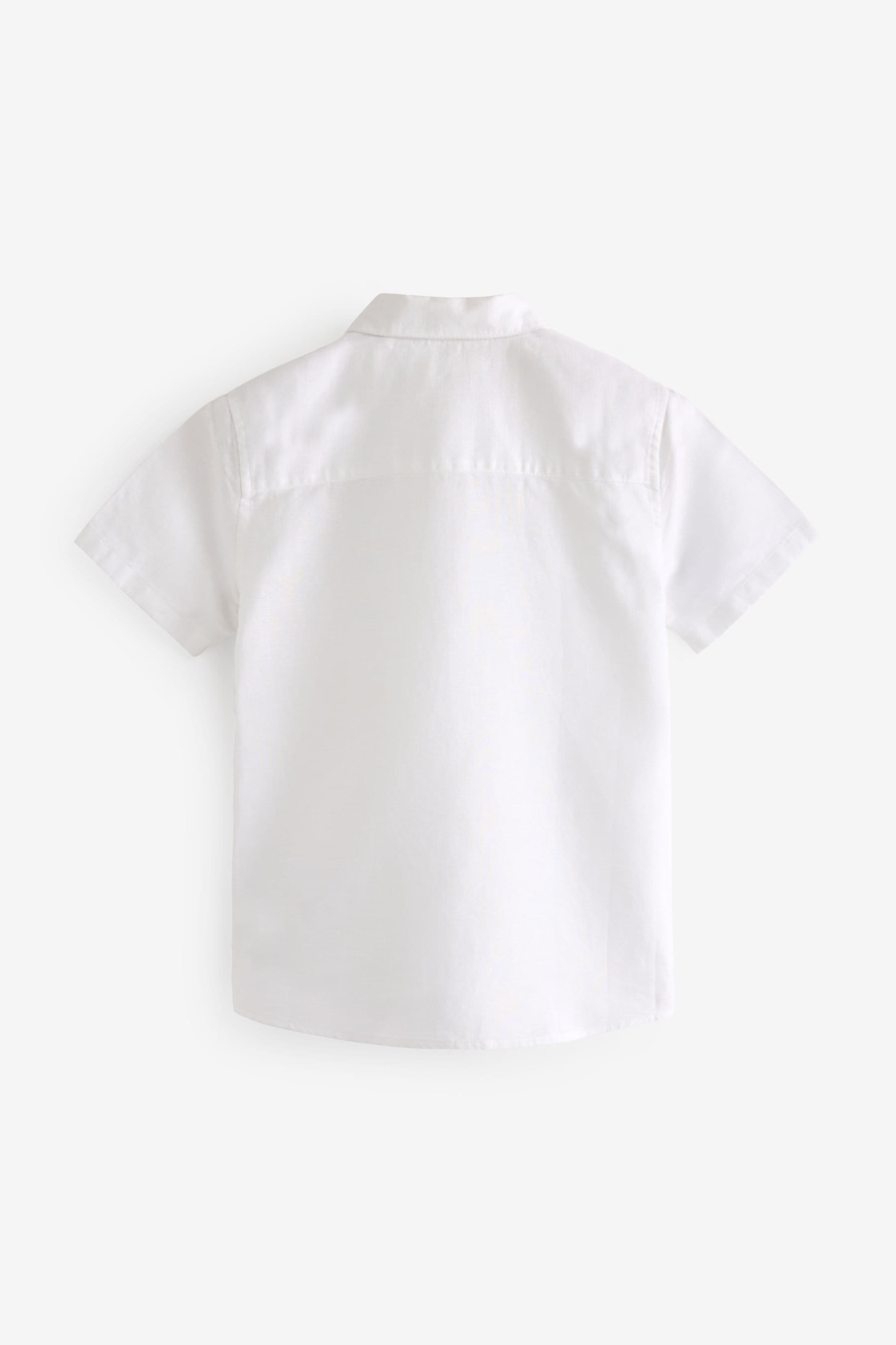 White Linen Blend Shirt (3mths-16yrs)