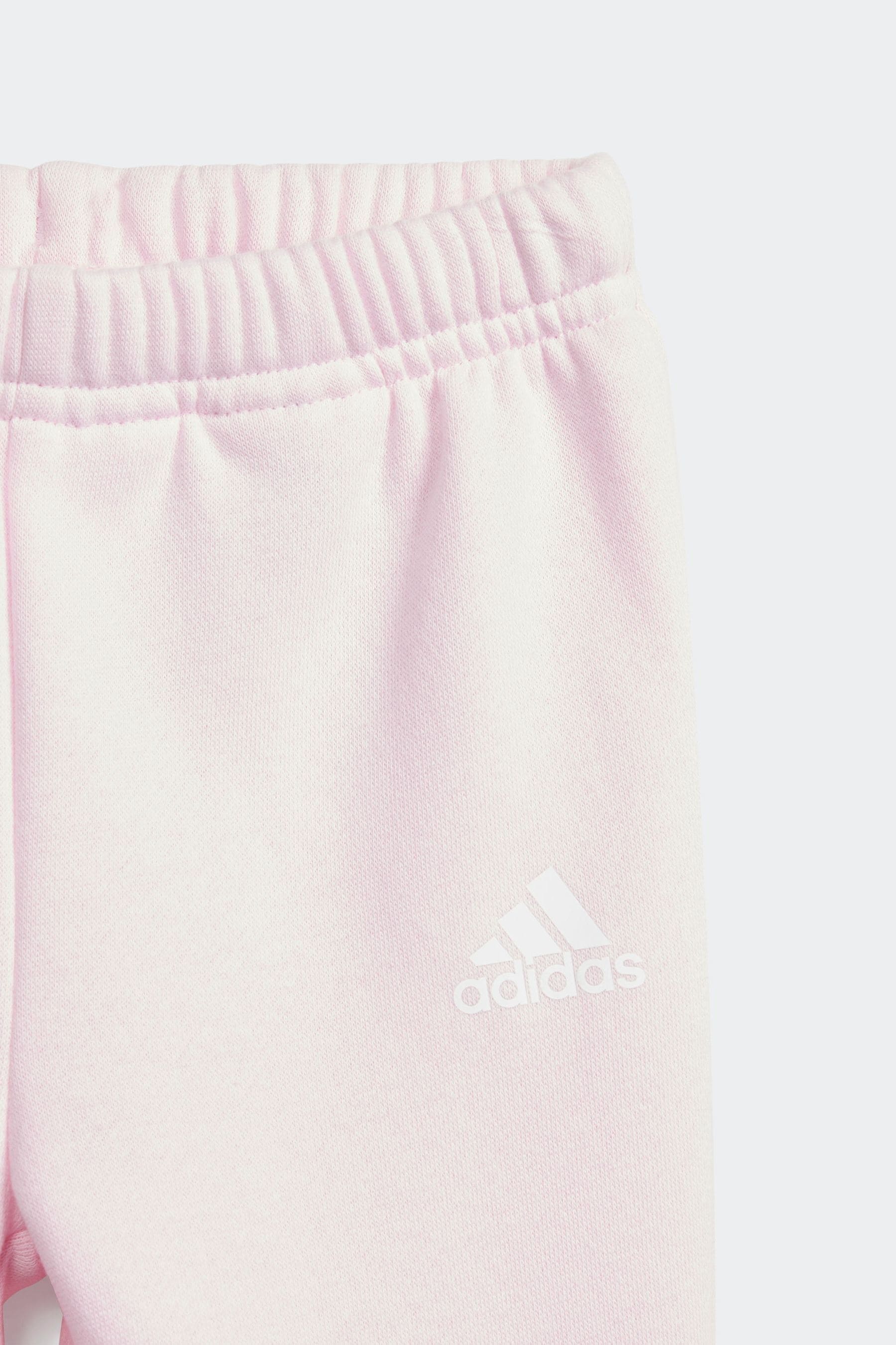 adidas Pink/Yellow Sportswear Essentials Lineage Jogger Set