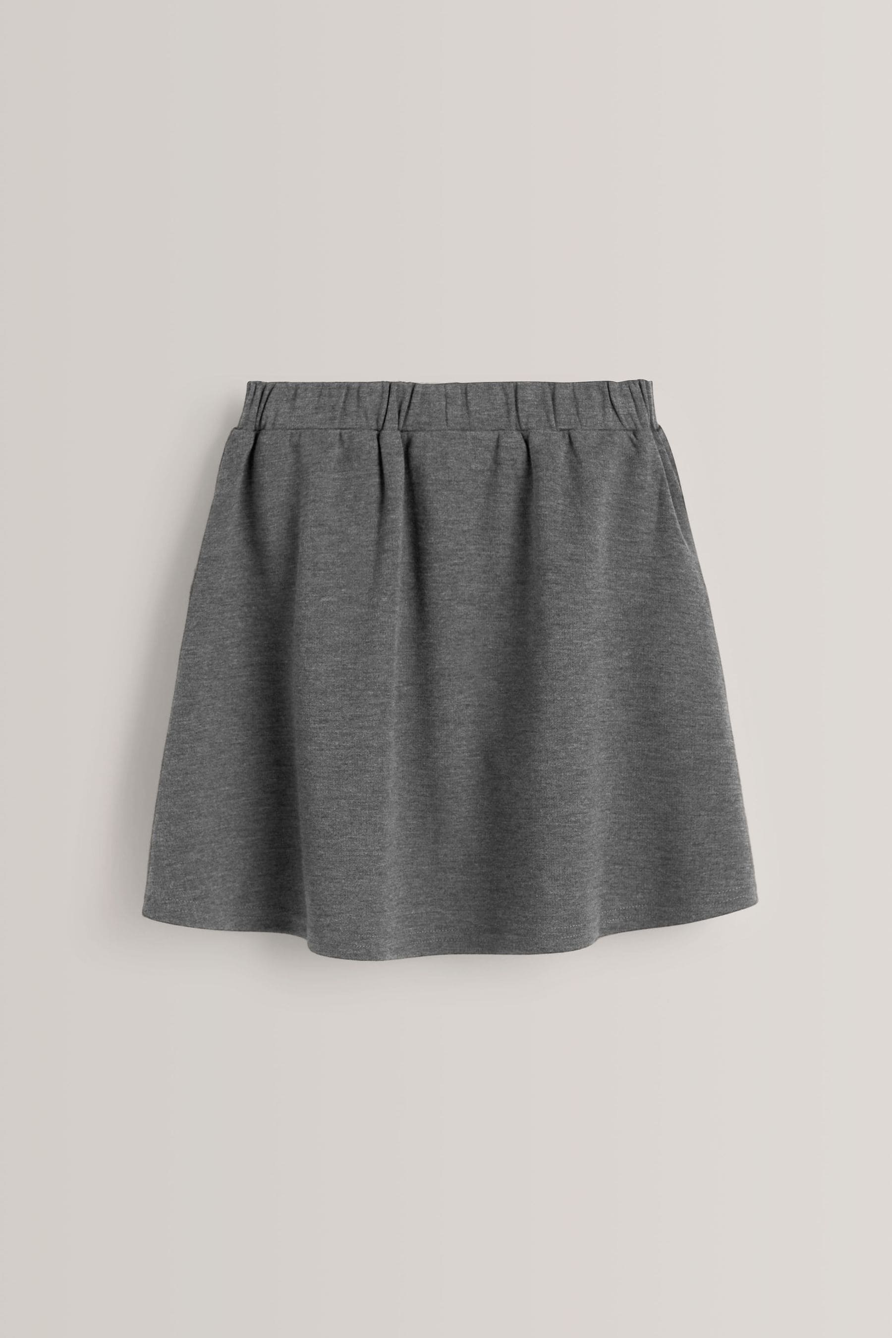 Grey Stretch Pull-on School Skirt (3-16yrs)