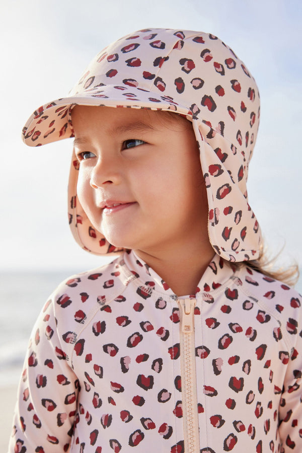 Animal Print Swim Legionnaire Hat (3mths-10yrs)