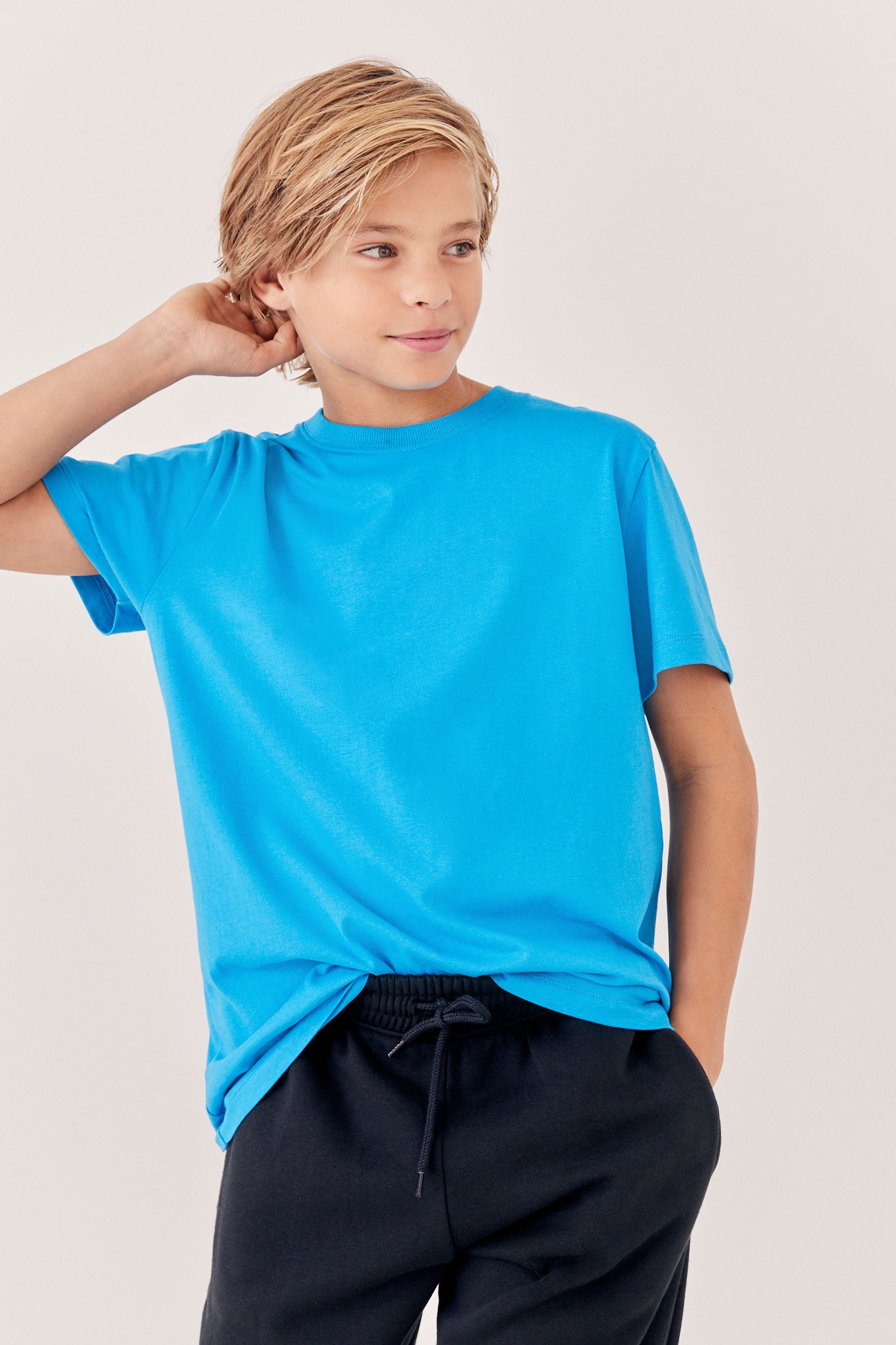 Blue Bright Regular Fit Short Sleeve T-Shirt (3-16yrs)