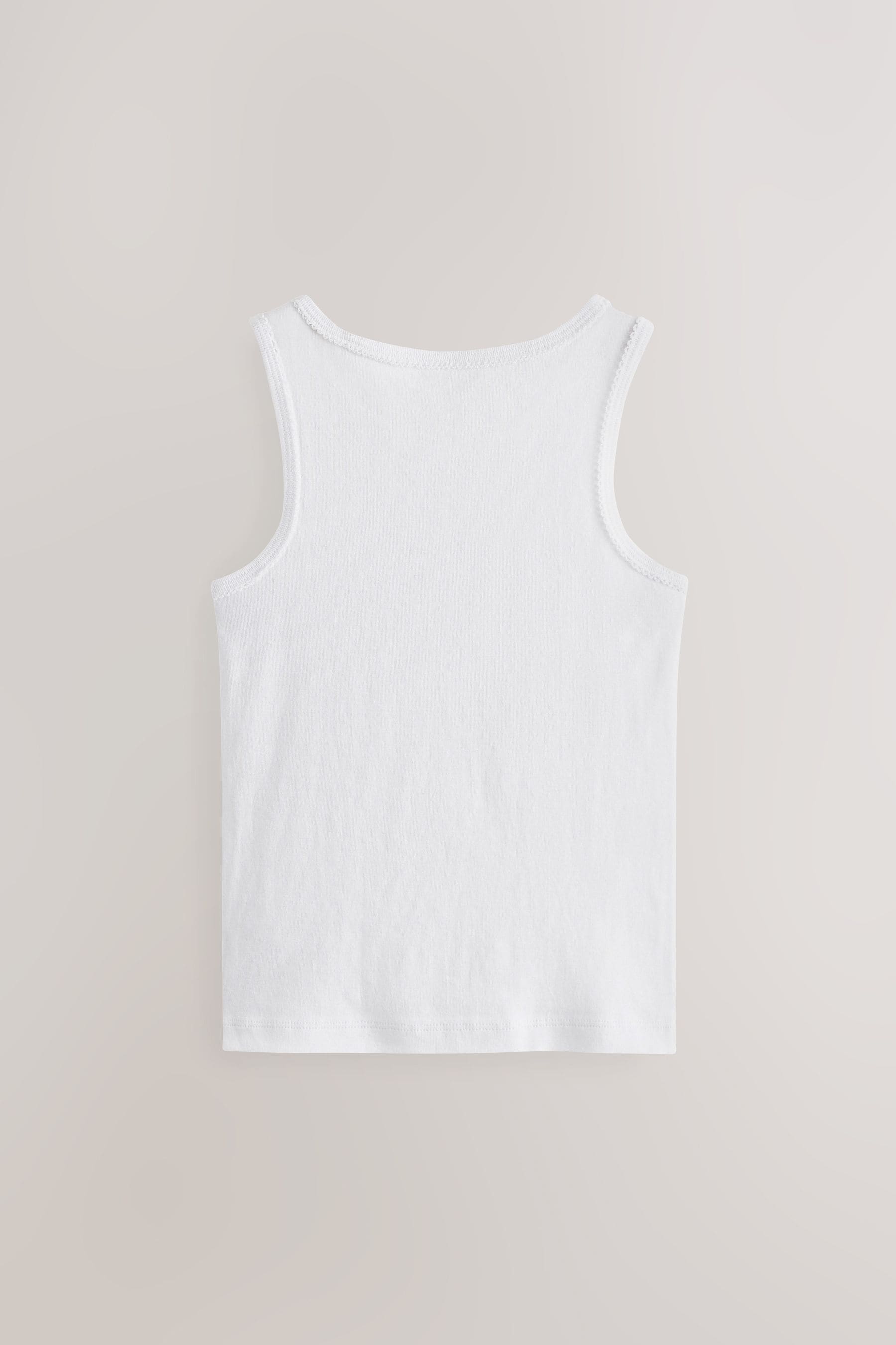 White 100% Cotton Vests 5 Pack (1.5-16yrs)