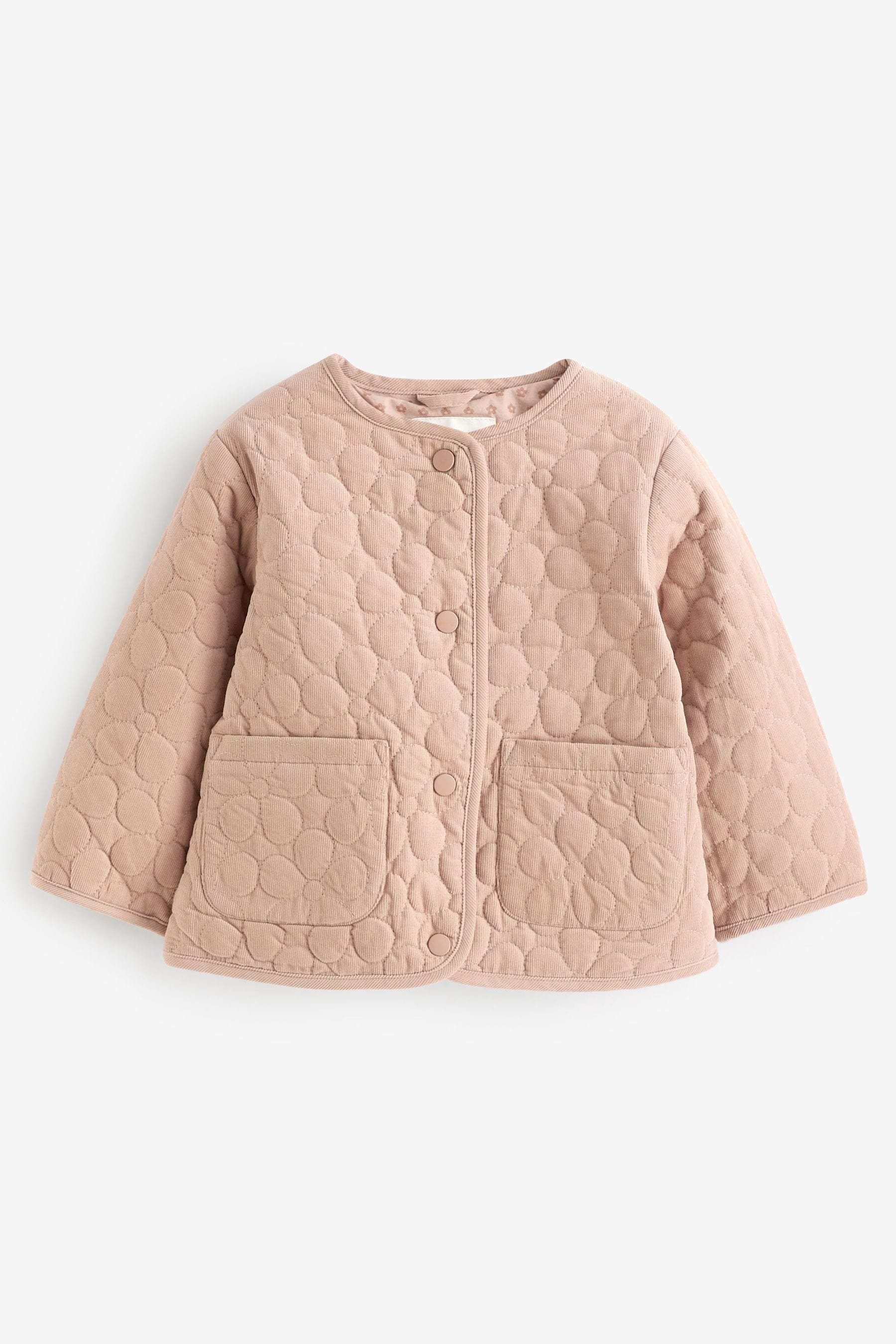 Natural Corduroy Quilted Coat (3mths-7yrs)