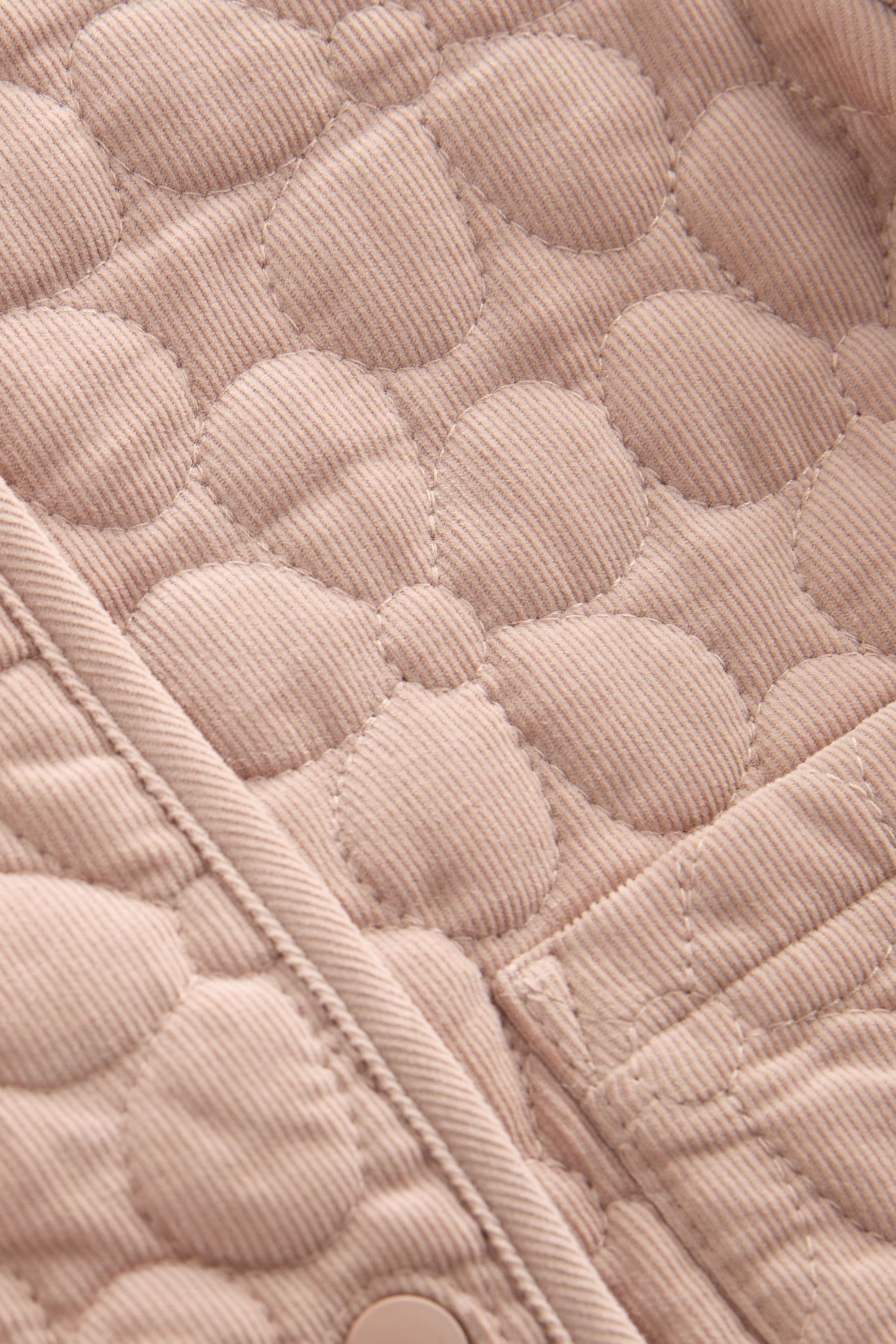 Natural Corduroy Quilted Coat (3mths-7yrs)