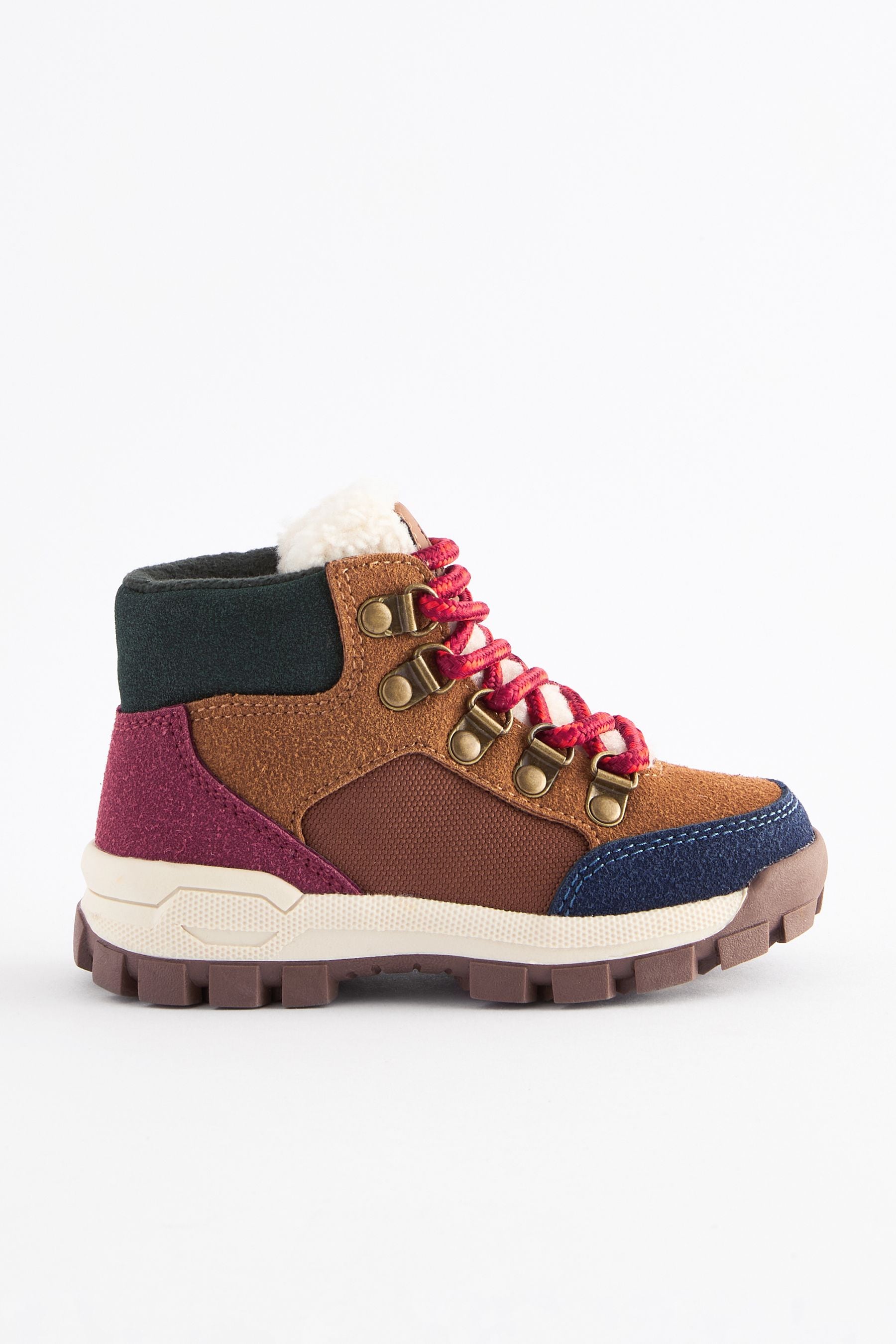 Tan Brown Colourblock Thermal Thinsulate™ Lined Hiker Boots