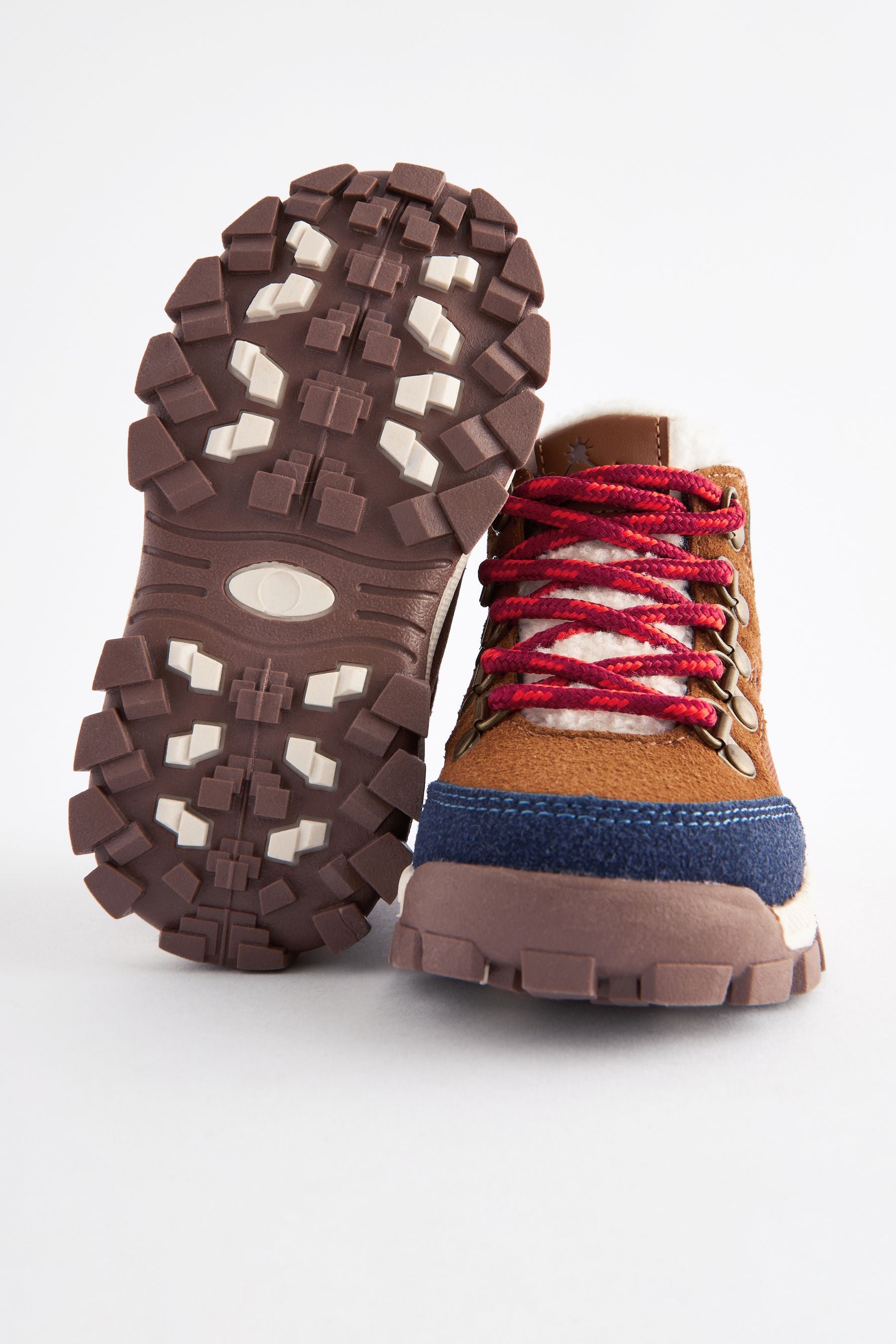 Tan Brown Colourblock Thermal Thinsulate™ Lined Hiker Boots