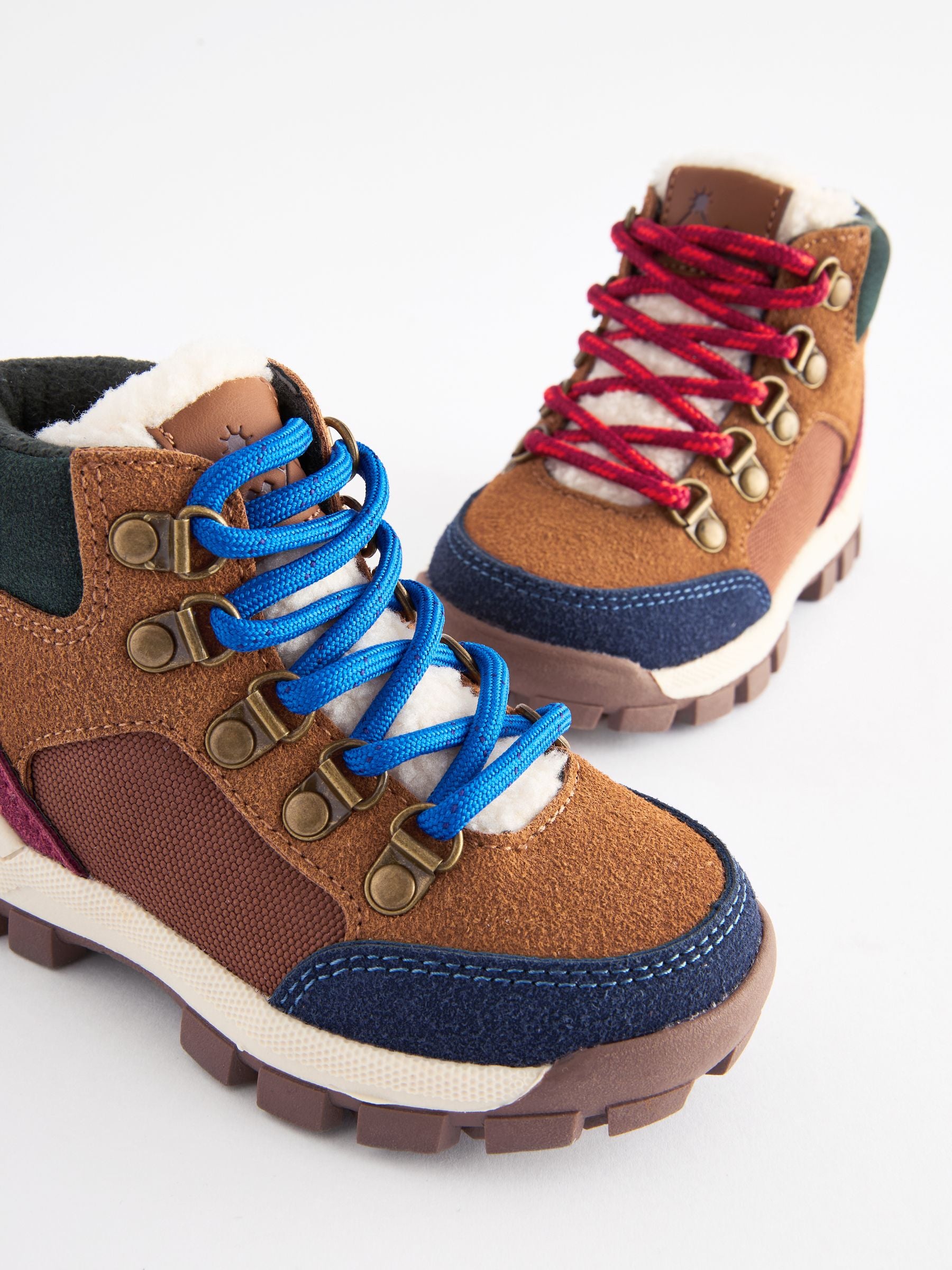 Tan Brown Colourblock Thermal Thinsulate™ Lined Hiker Boots