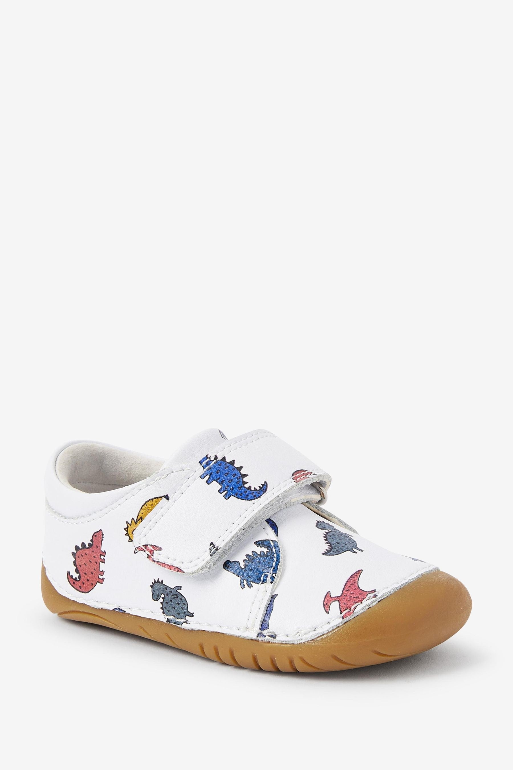 Dino Print Standard Fit (F) Crawler Shoes