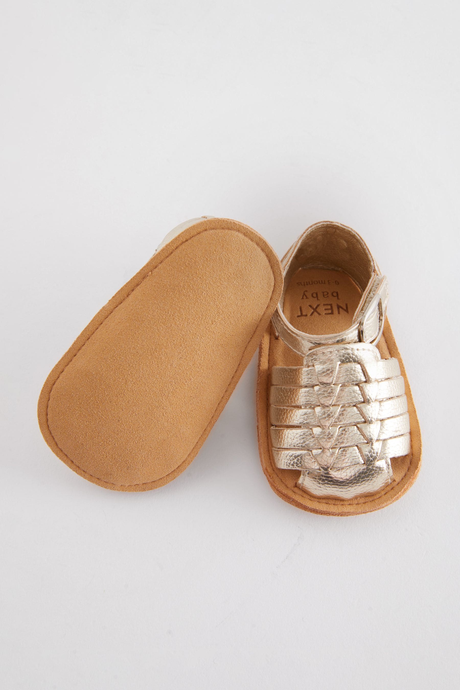 Gold Fisherman Baby Sandals (0-24mths)