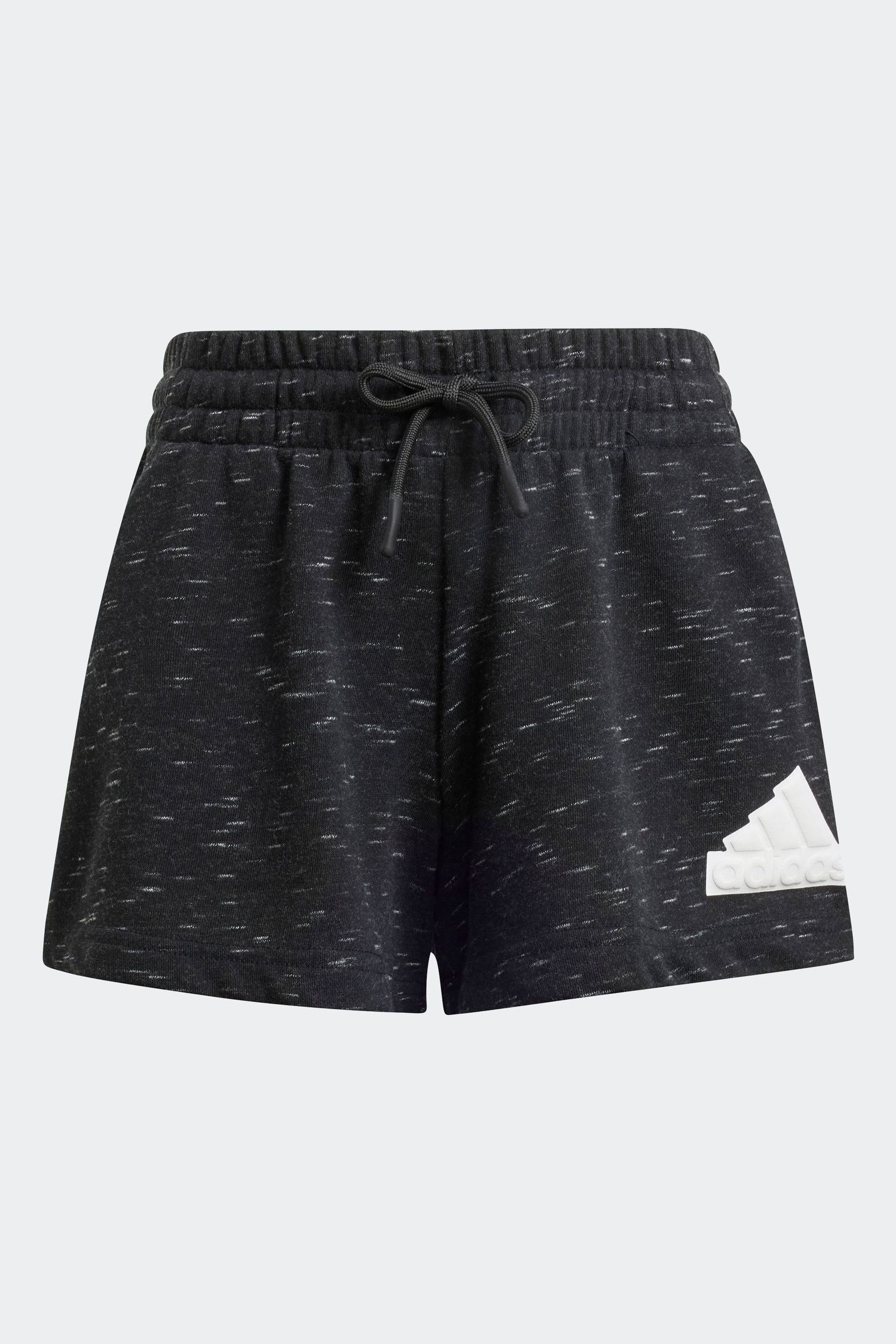 adidas Black Sportswear Junior Future Icons Big Logo Shorts