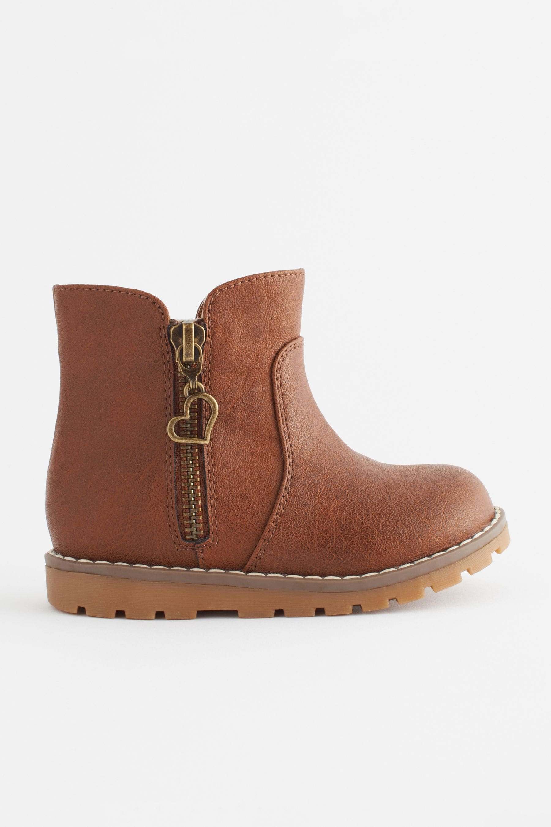 Tan Brown Wide Fit (G) Chelsea Zip Boots