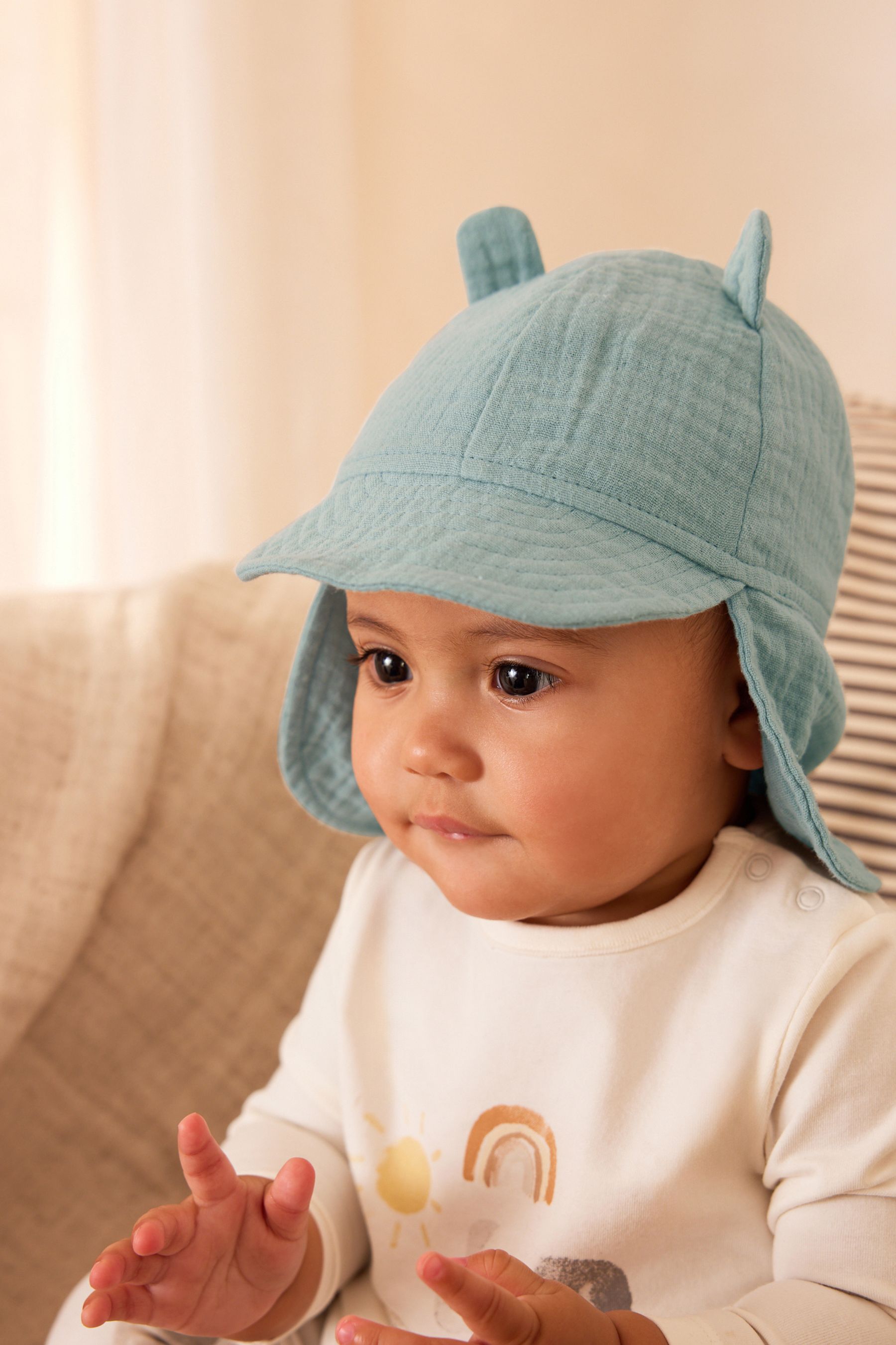 Green Legionnaire Baby Hat (0mths-2yrs)