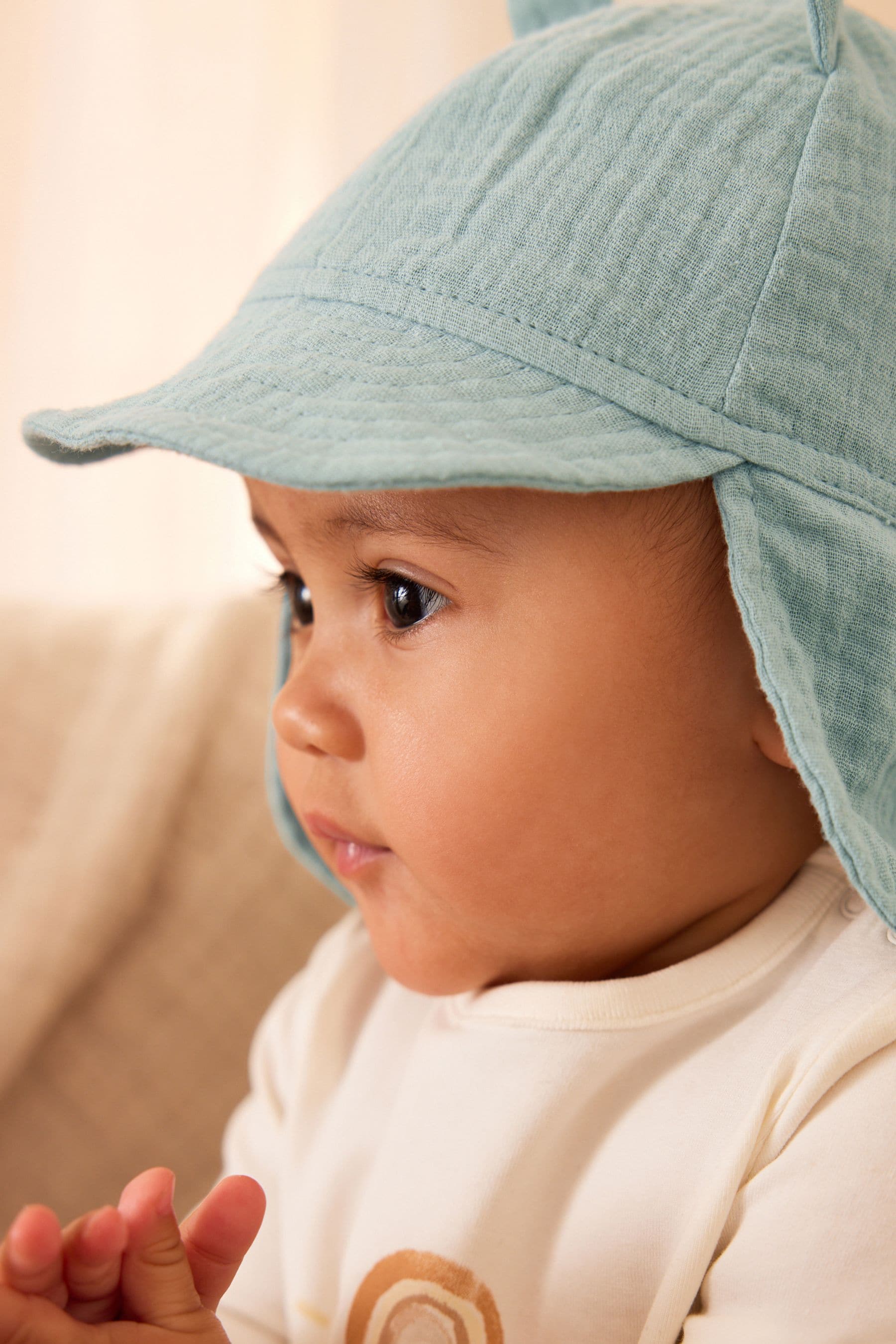 Green Legionnaire Baby Hat (0mths-2yrs)