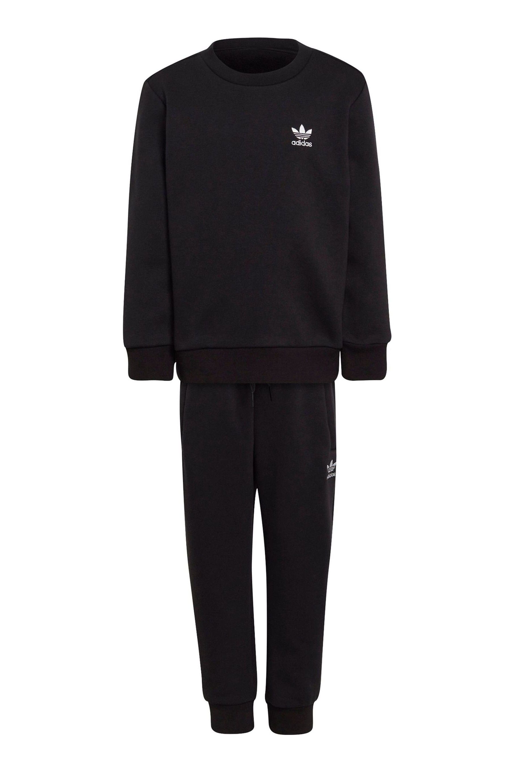 Black adidas Originals Adicolor Crew Set