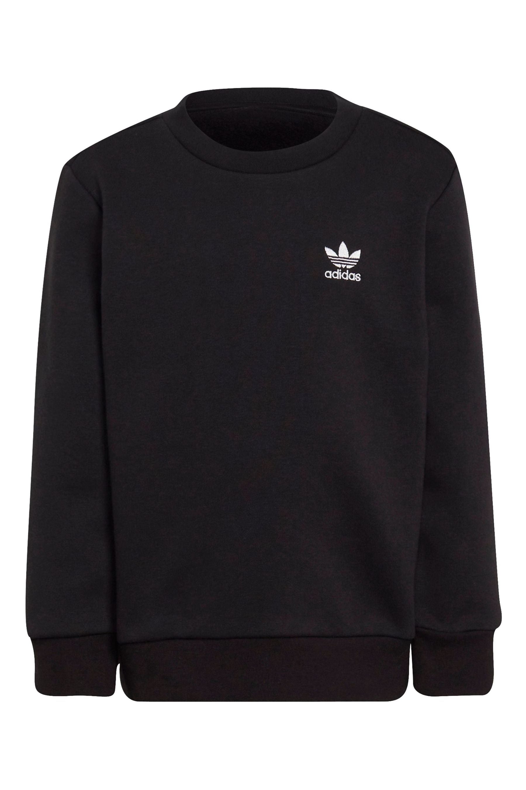 Black adidas Originals Adicolor Crew Set