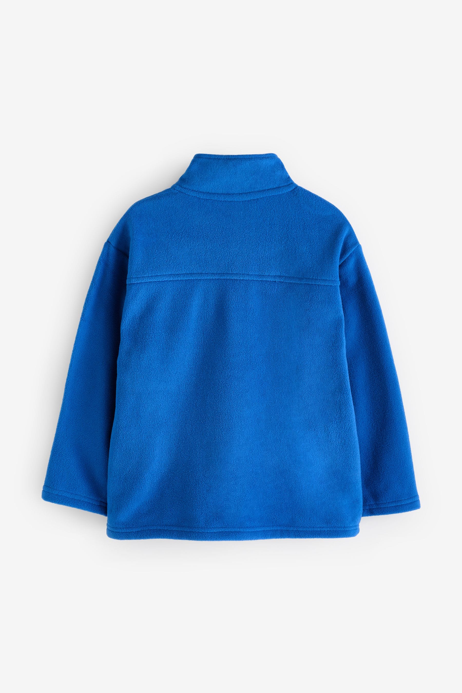 Cobalt Blue Zip-Up Fleece Jacket With Pockets (3-16yrs)