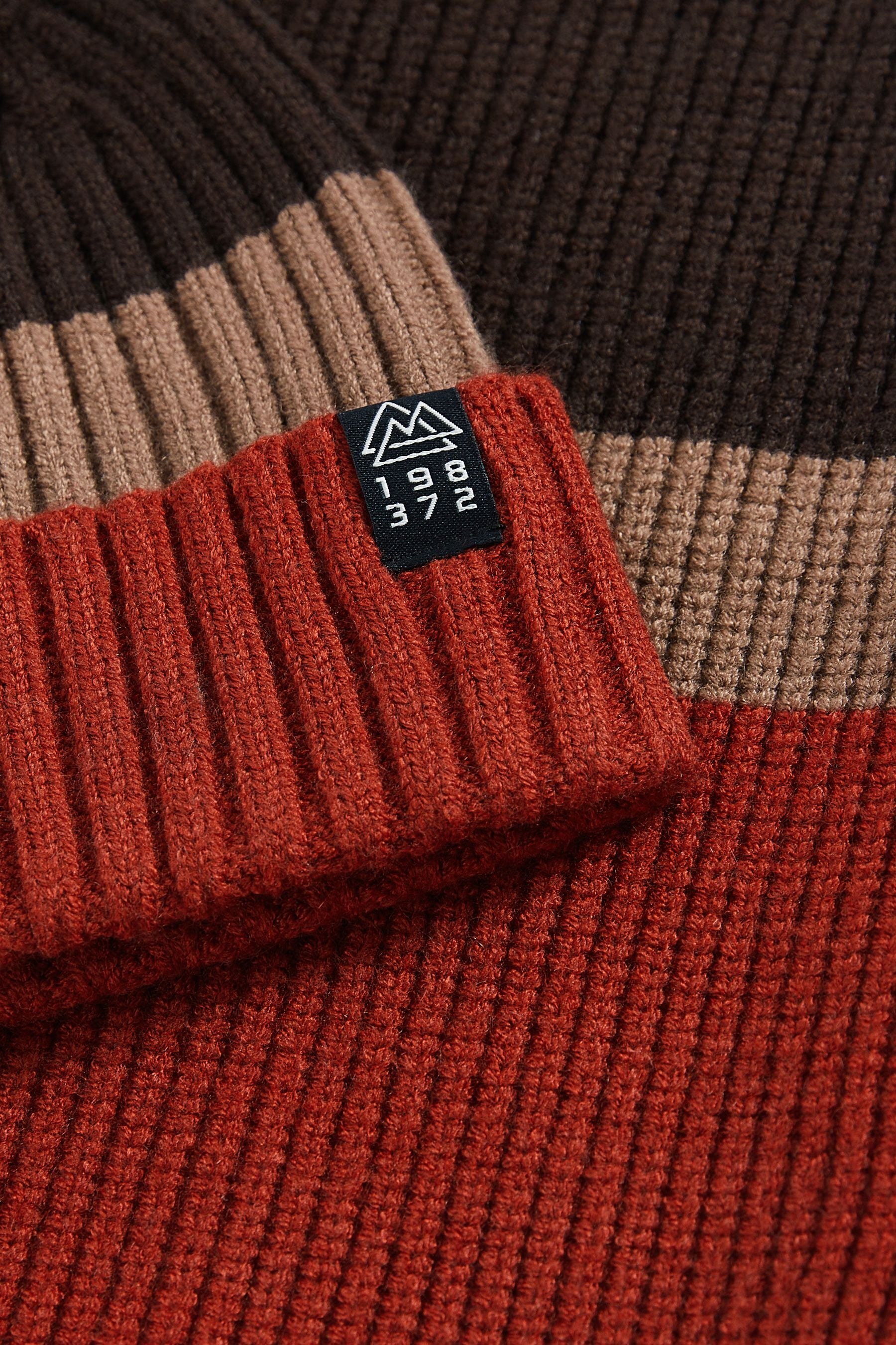 Rust Brown Knitted Hat And Snood Set (1-16yrs)