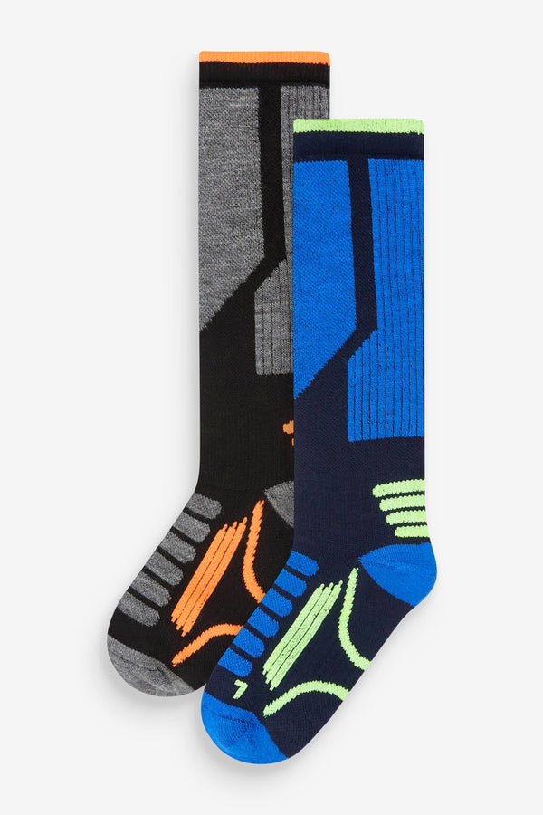 Black Ski Socks 2 Pack