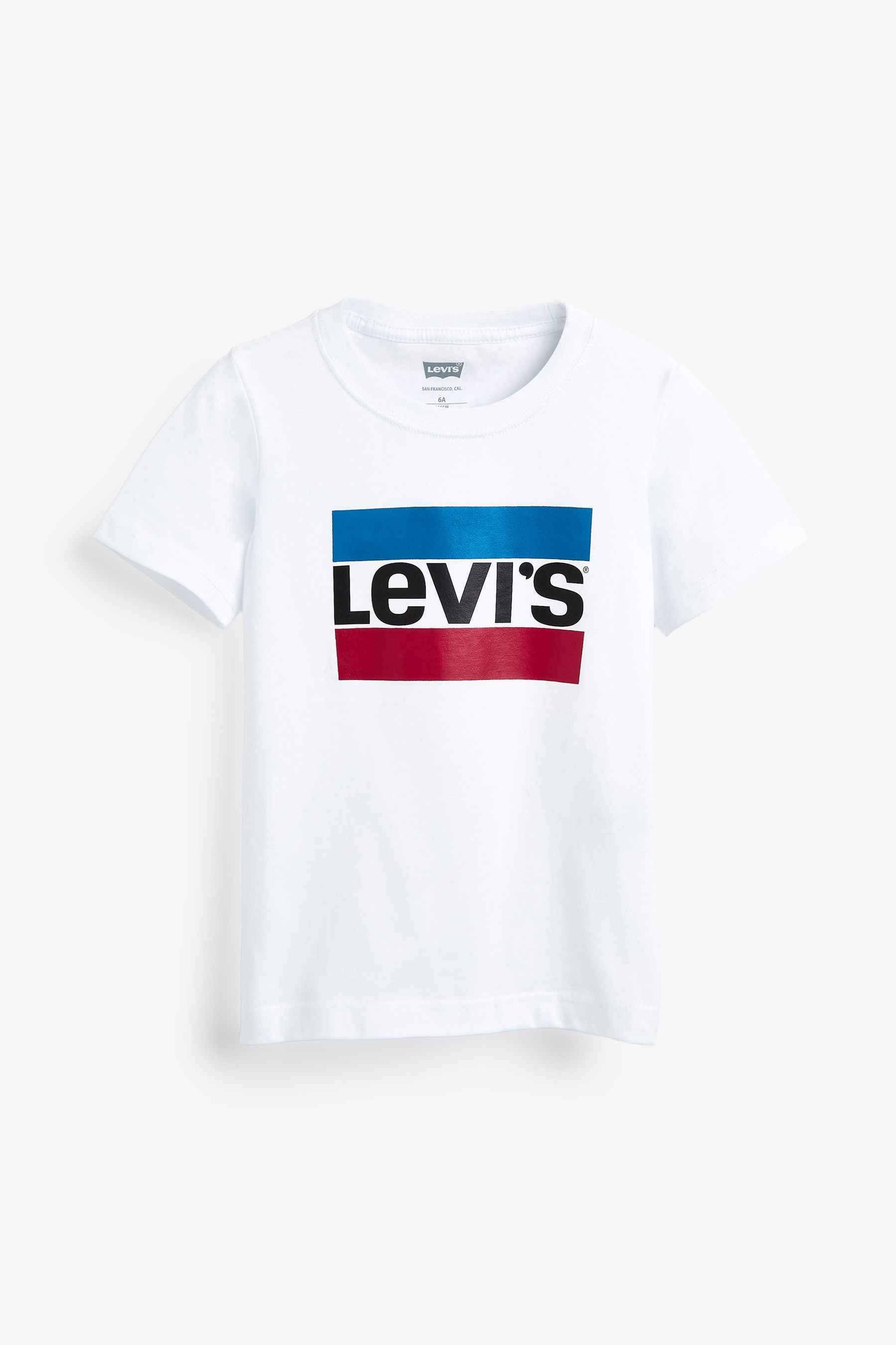 Levi's® White Kids Sports Logo 100% Cotton T-Shirt