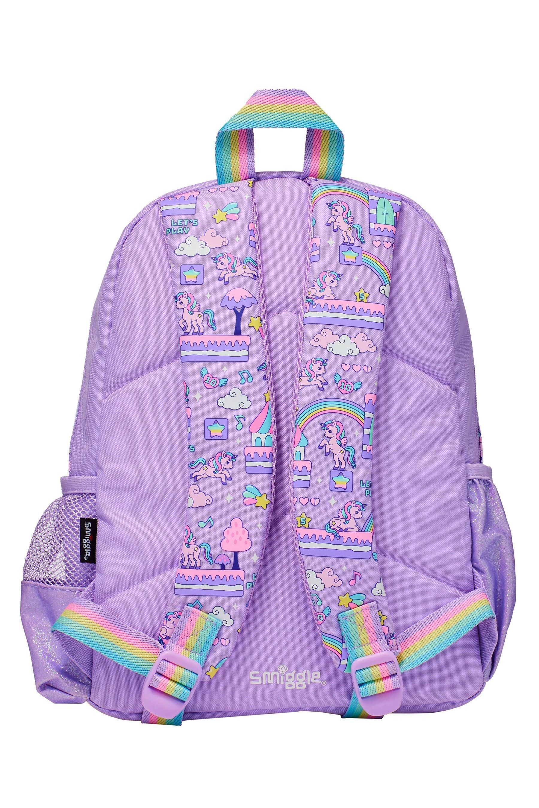 Smiggle Purple Lets Play Junior ID Backpack