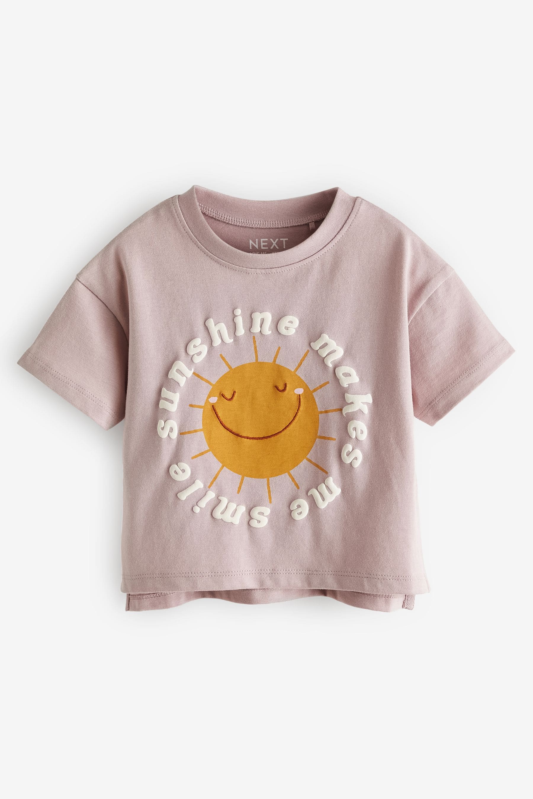 Pink Sunshine Short Sleeve 100% Cotton T-Shirt (3mths-7yrs)