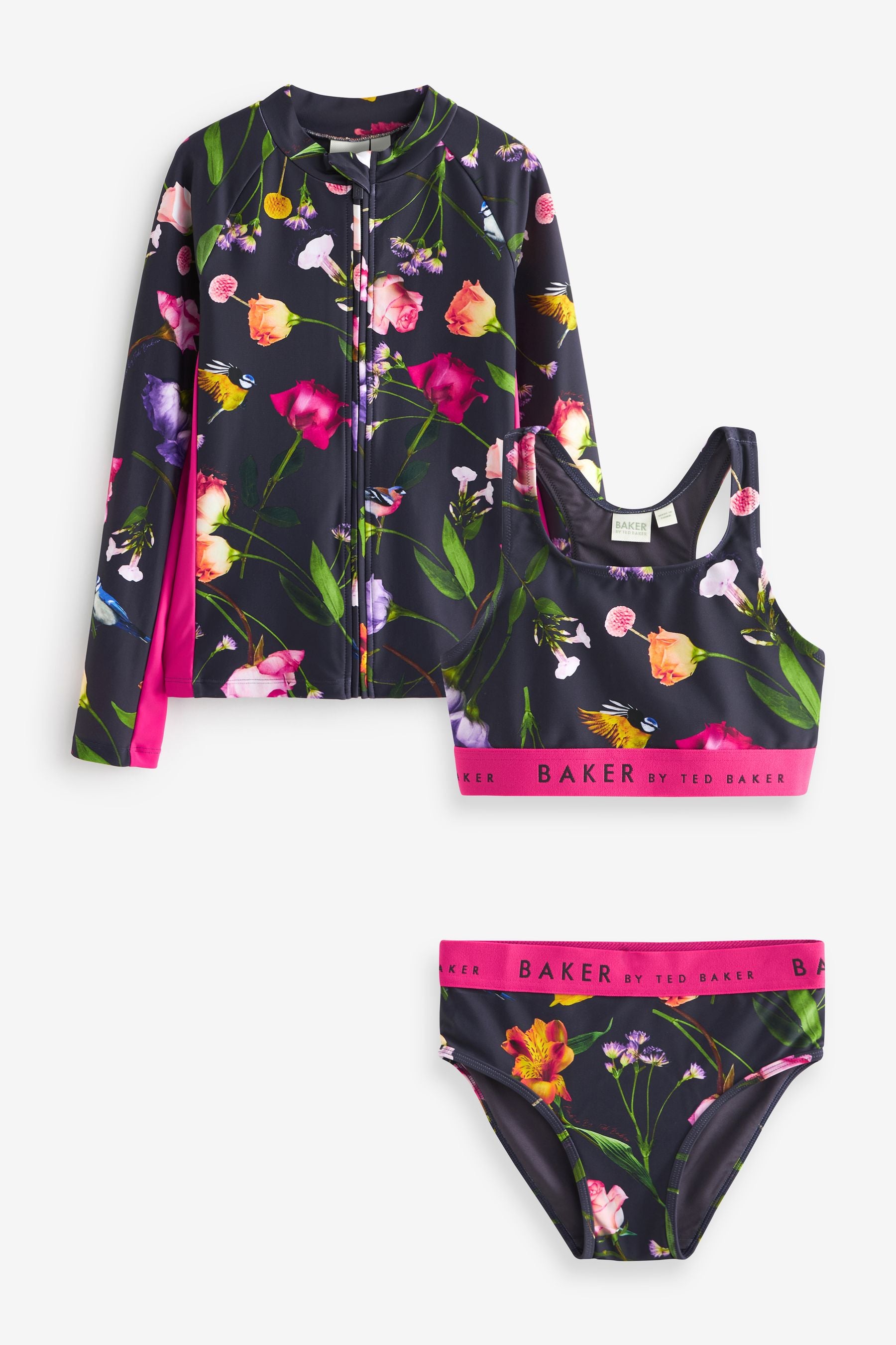 Navy Baker by Ted Baker Floral Sunsafe 3 Piece Set