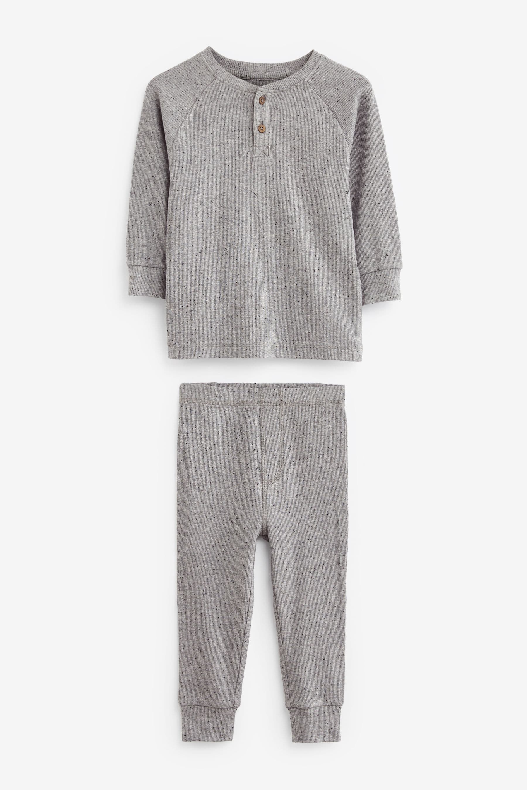 Neutral/Blue/Grey 3 Pack Relaxed Fit Pyjamas (9mths-8yrs)