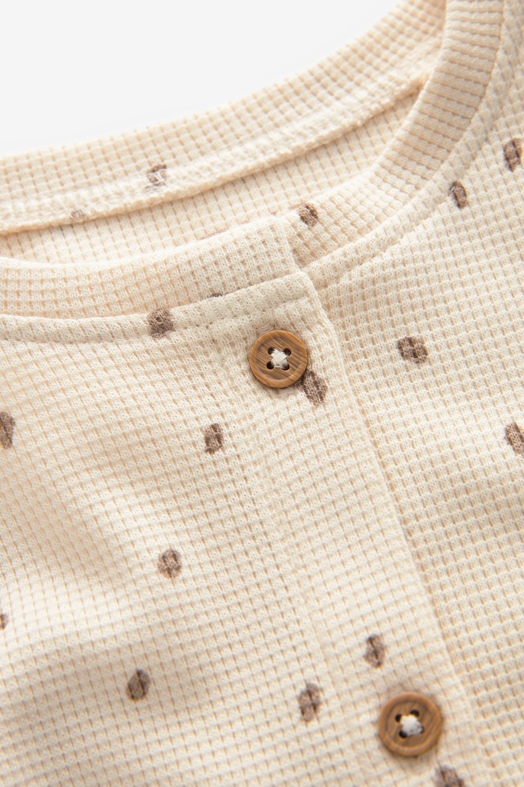 Neutral Spot Textured Cardigan (3mths-7yrs)