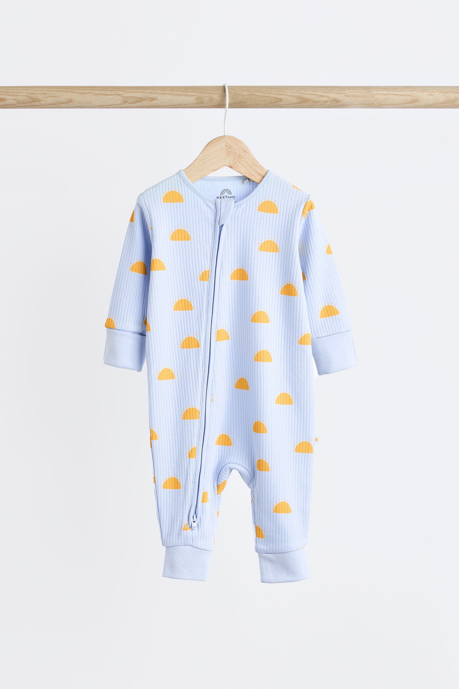 Bright Baby Cotton Sleepsuits 3 Pack (0mths-3yrs)