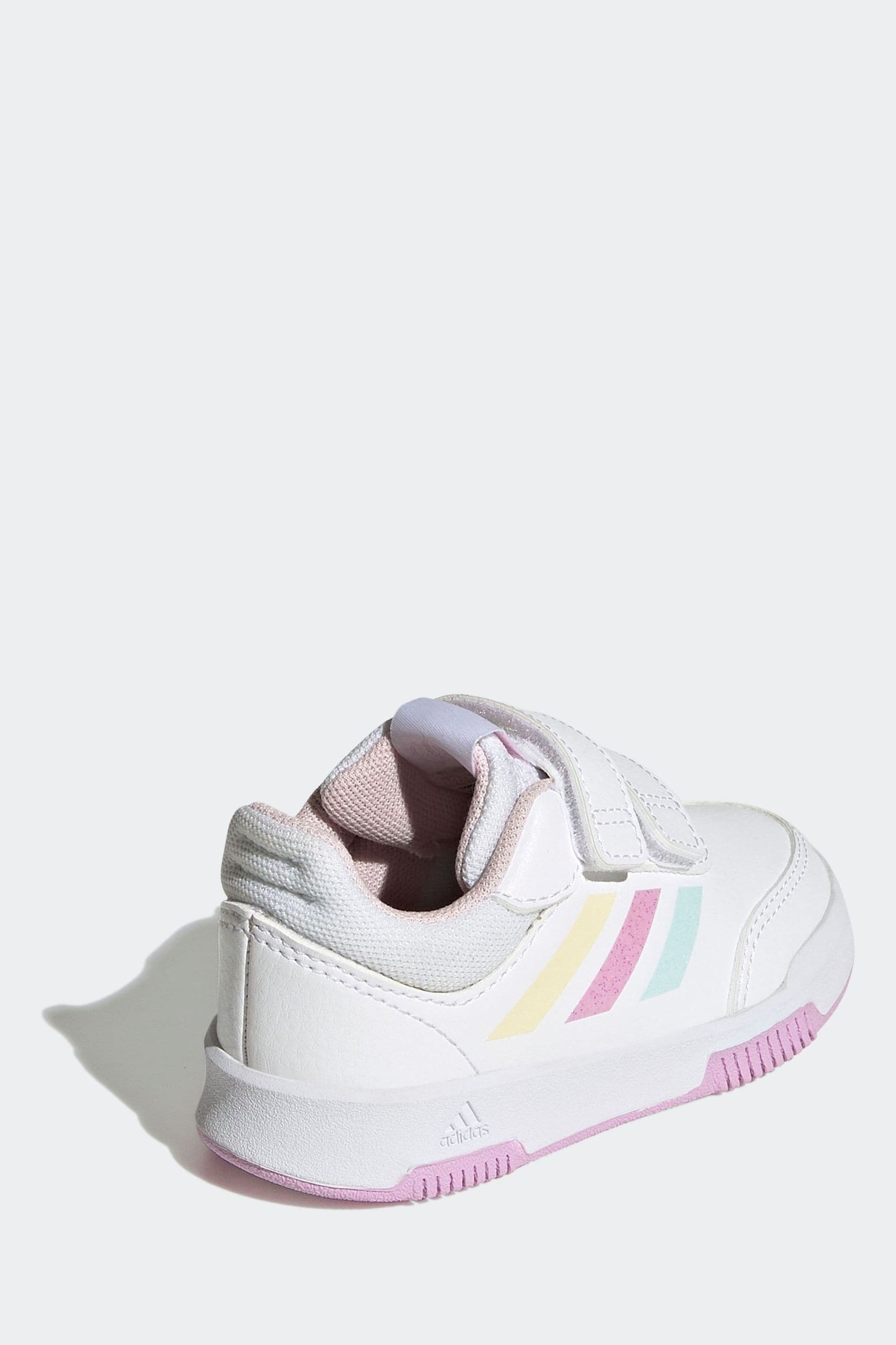 adidas White/Pink/Green Tensaur Sport 2.0 Trainers