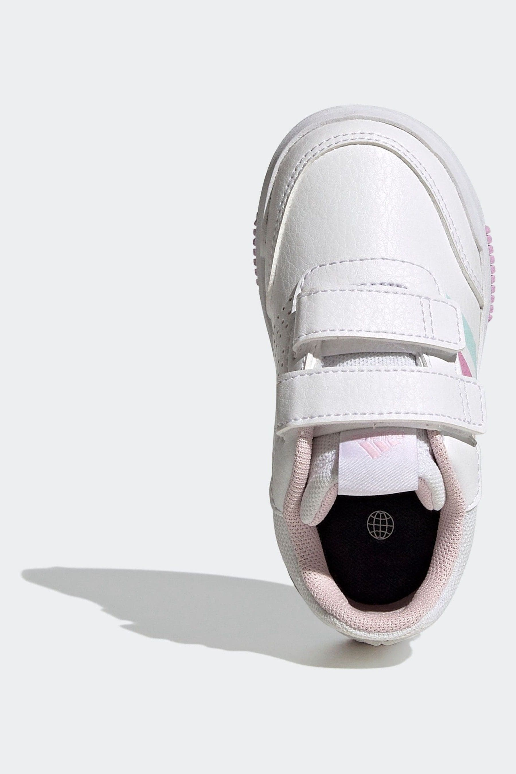 adidas White/Pink/Green Tensaur Sport 2.0 Trainers