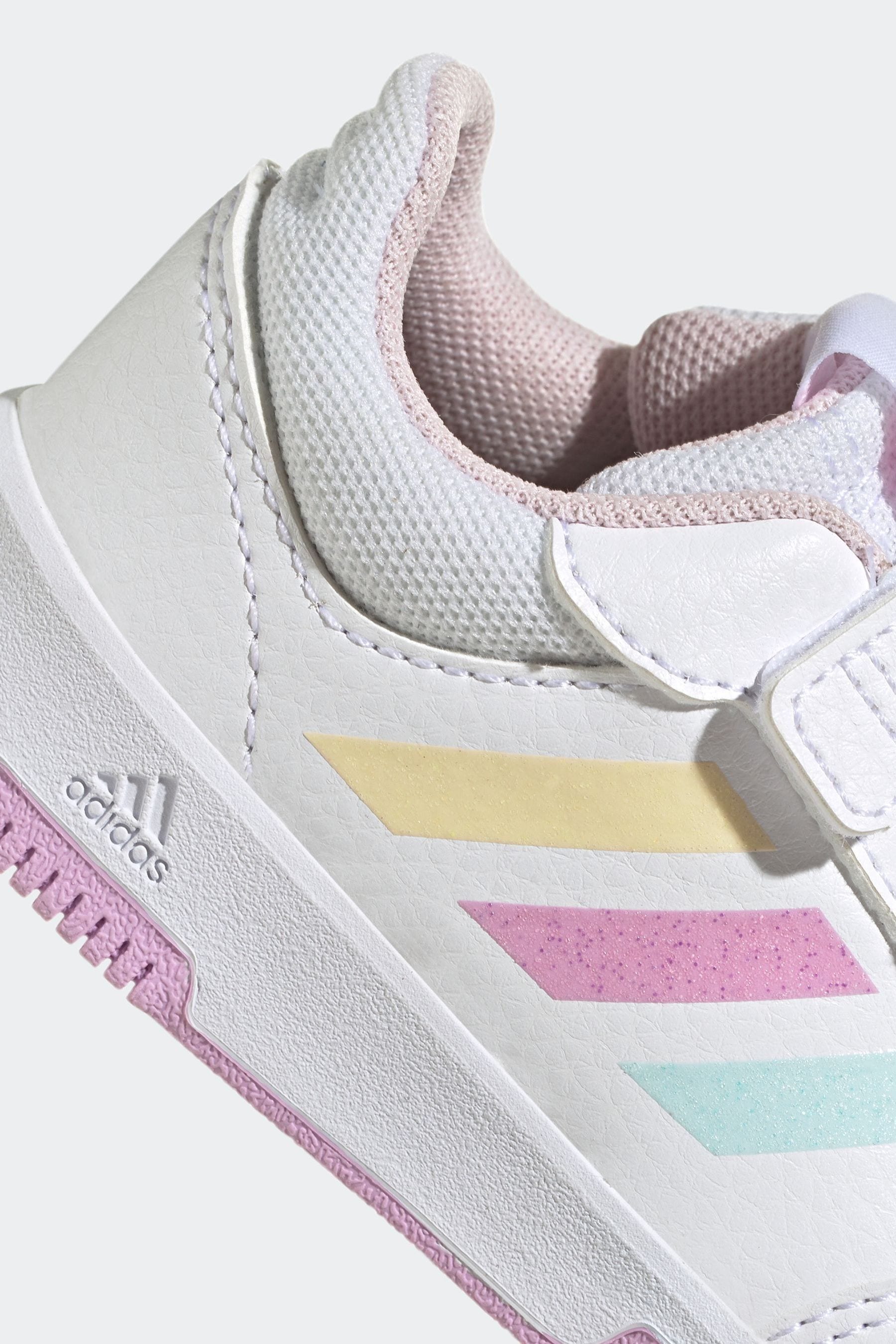 adidas White/Pink/Green Tensaur Sport 2.0 Trainers