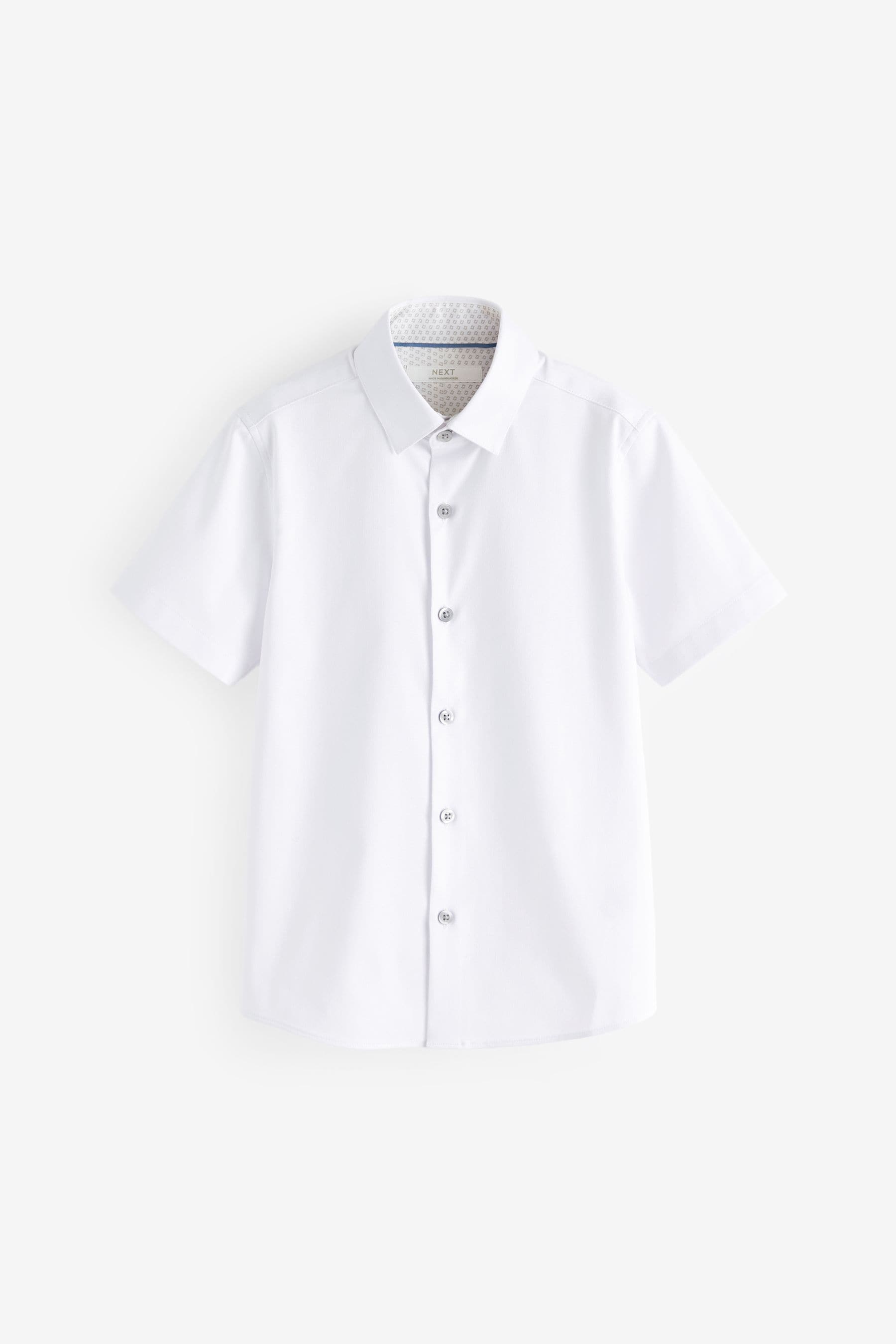 White Short Sleeve Shirt (3-16yrs)