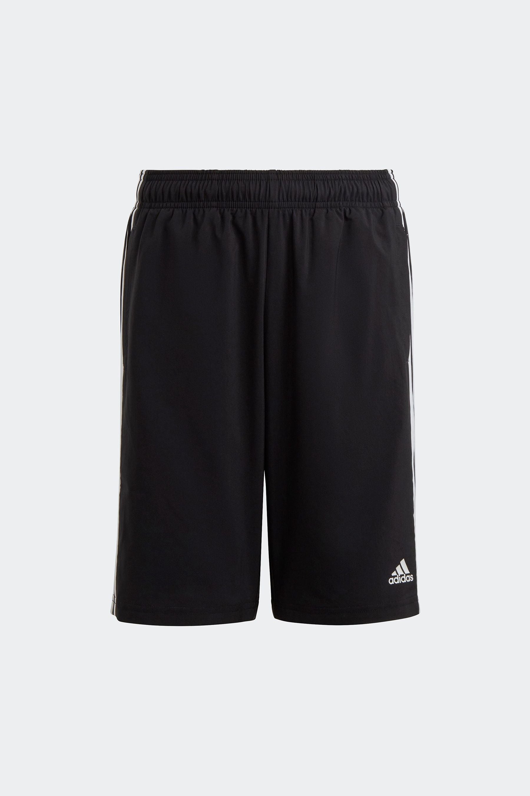 Black adidas Essentials 3-Stripes Woven Shorts