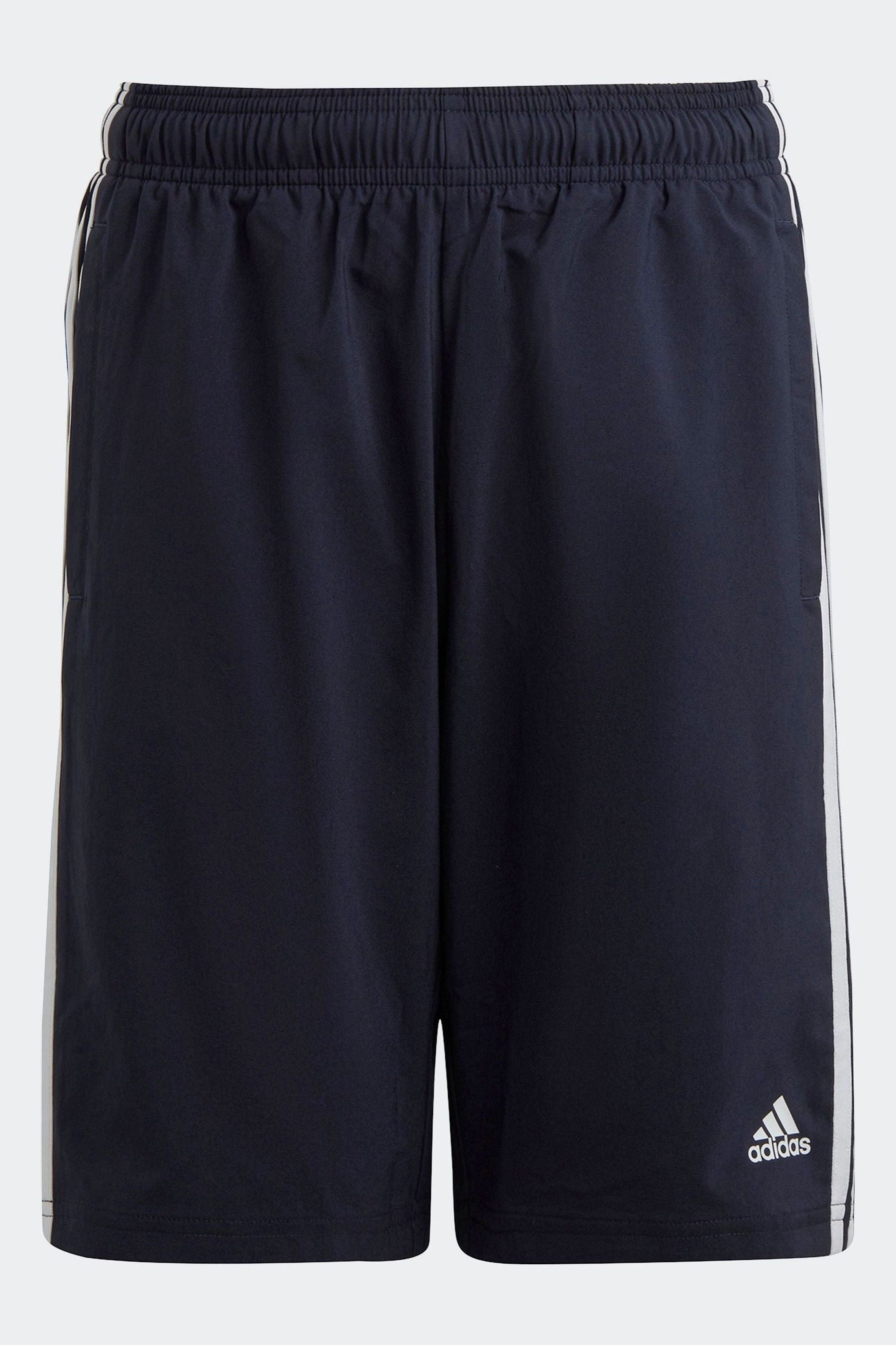 adidas Navy Essentials 3-Stripes Woven Shorts