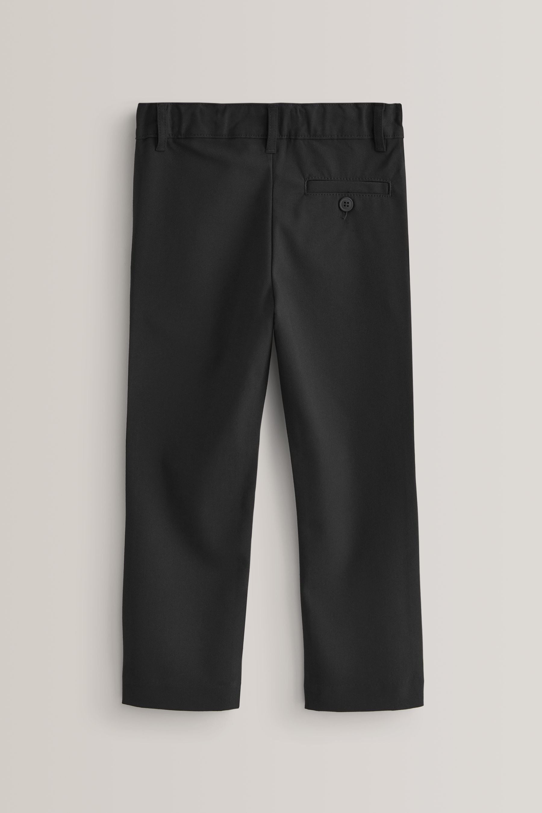 Black Regular Waist School Formal Stretch Skinny Trousers (3-17yrs)