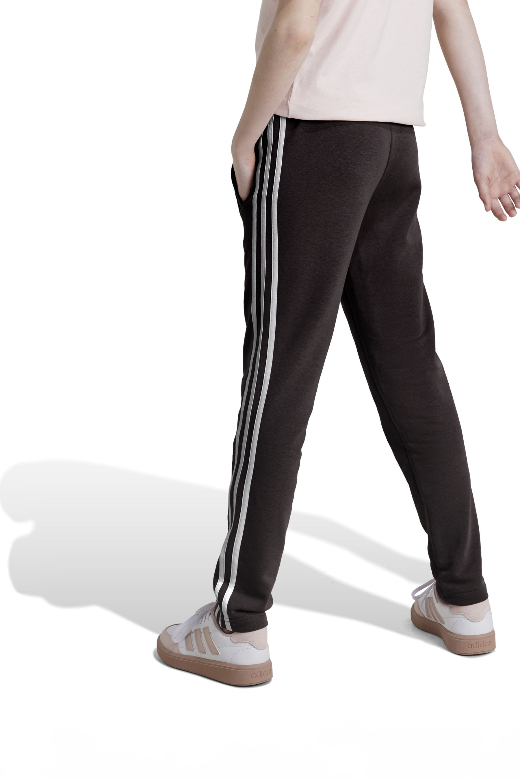 adidas Black Essentials 3 Stripes Joggers