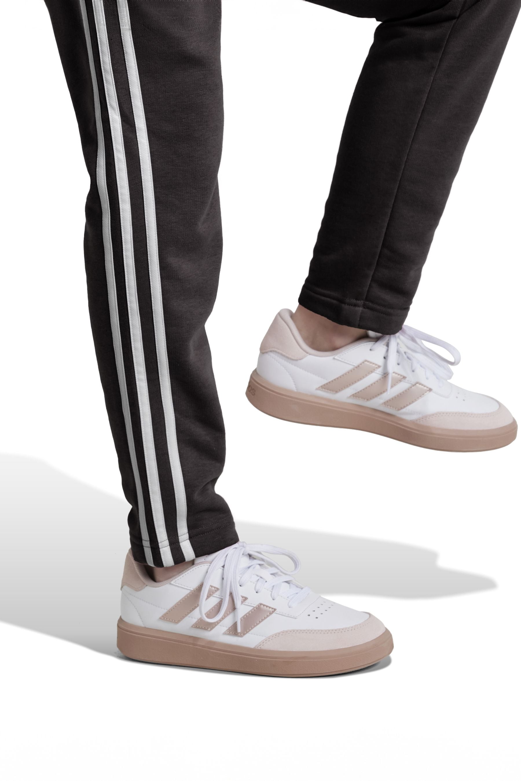 adidas Black Essentials 3 Stripes Joggers