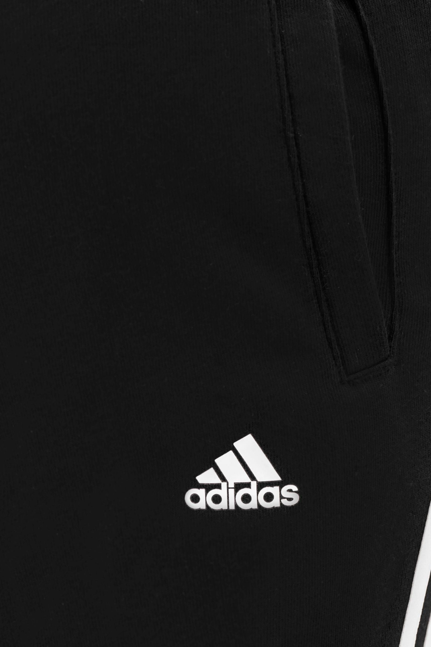 adidas Black Essentials 3 Stripes Joggers