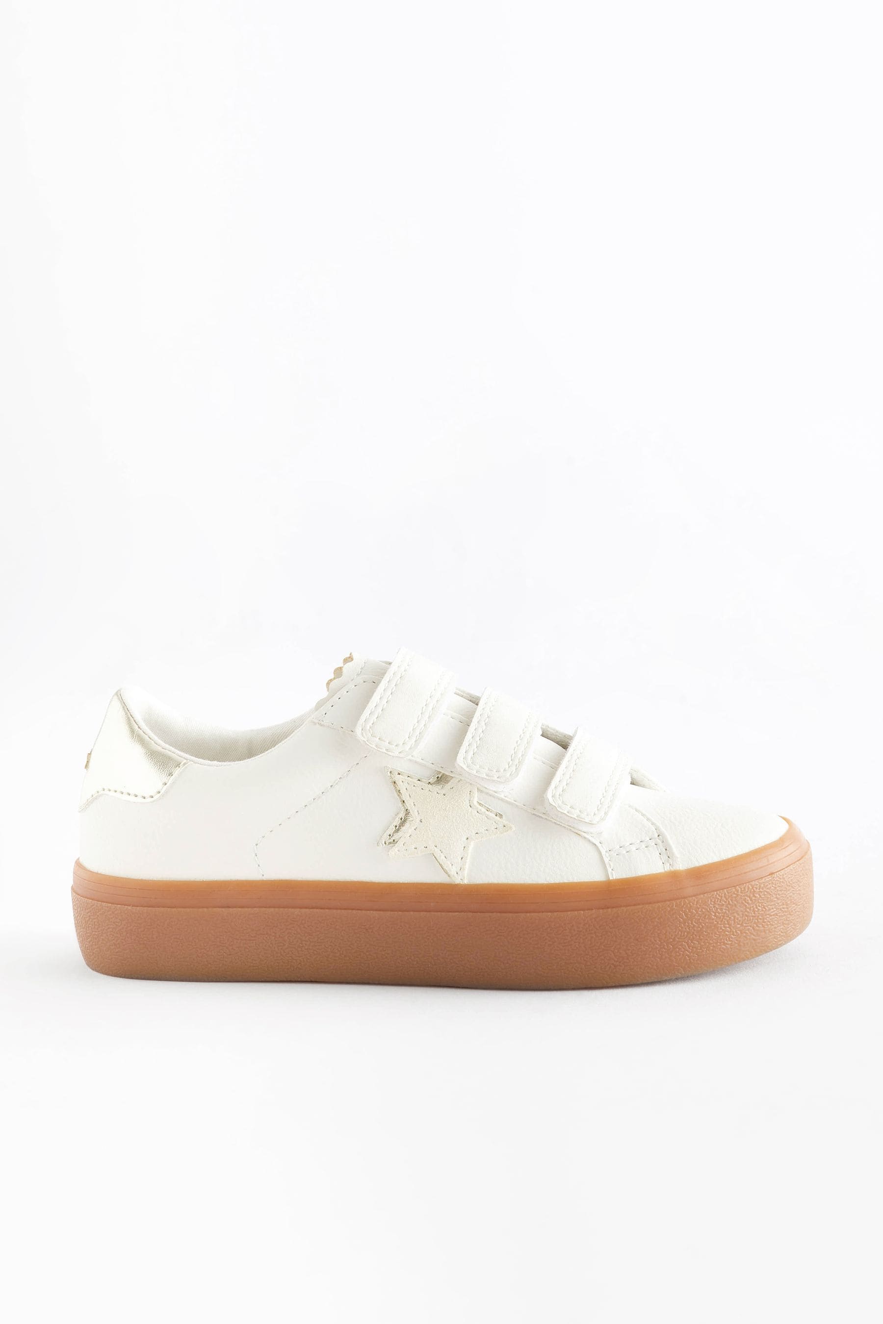 White Neutral Star Touch Fastening Trainers