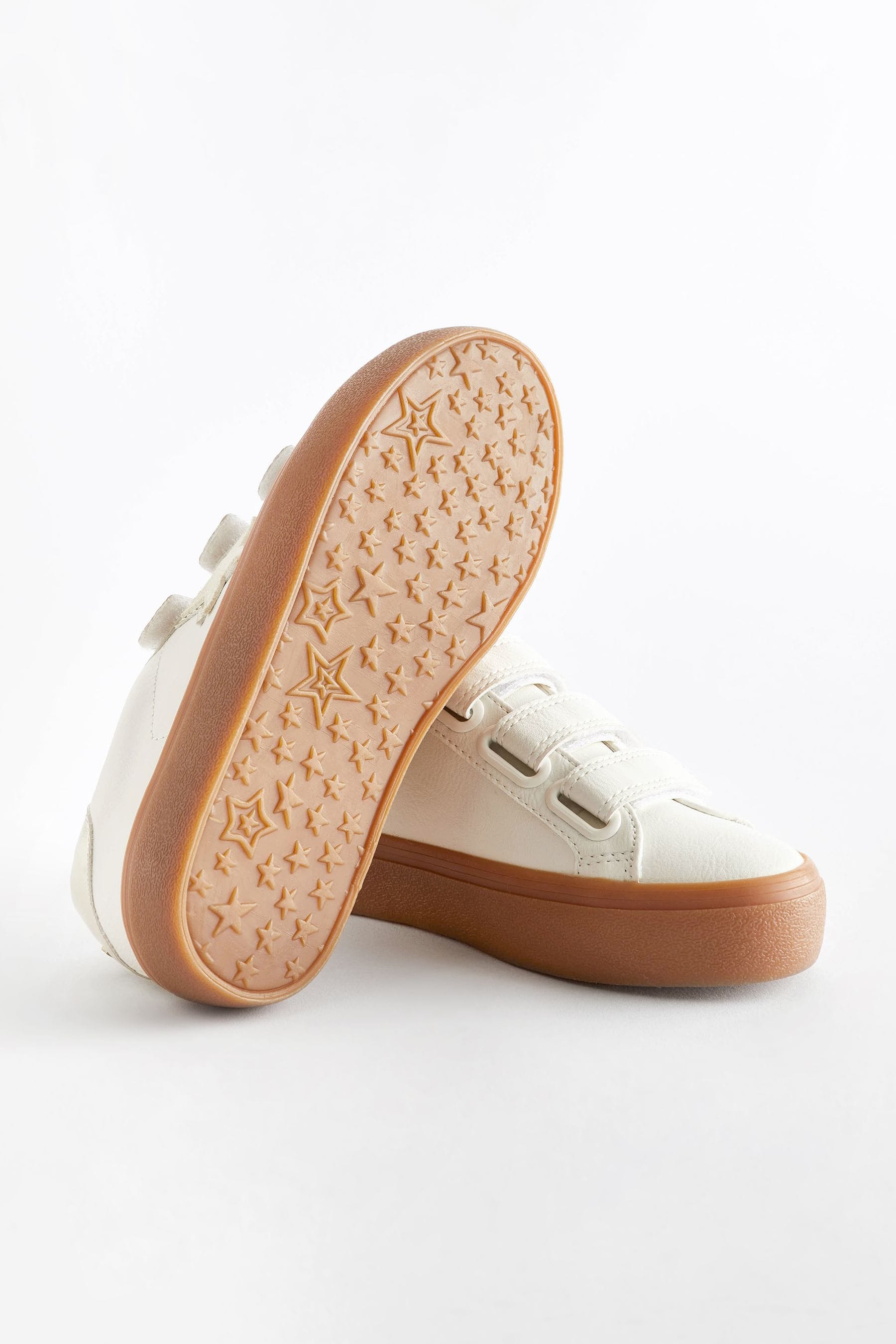 White Neutral Star Touch Fastening Trainers