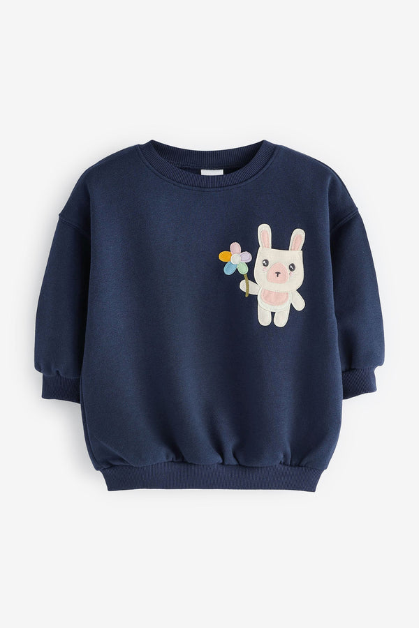 Navy Sweatshirt (3mths-7yrs)