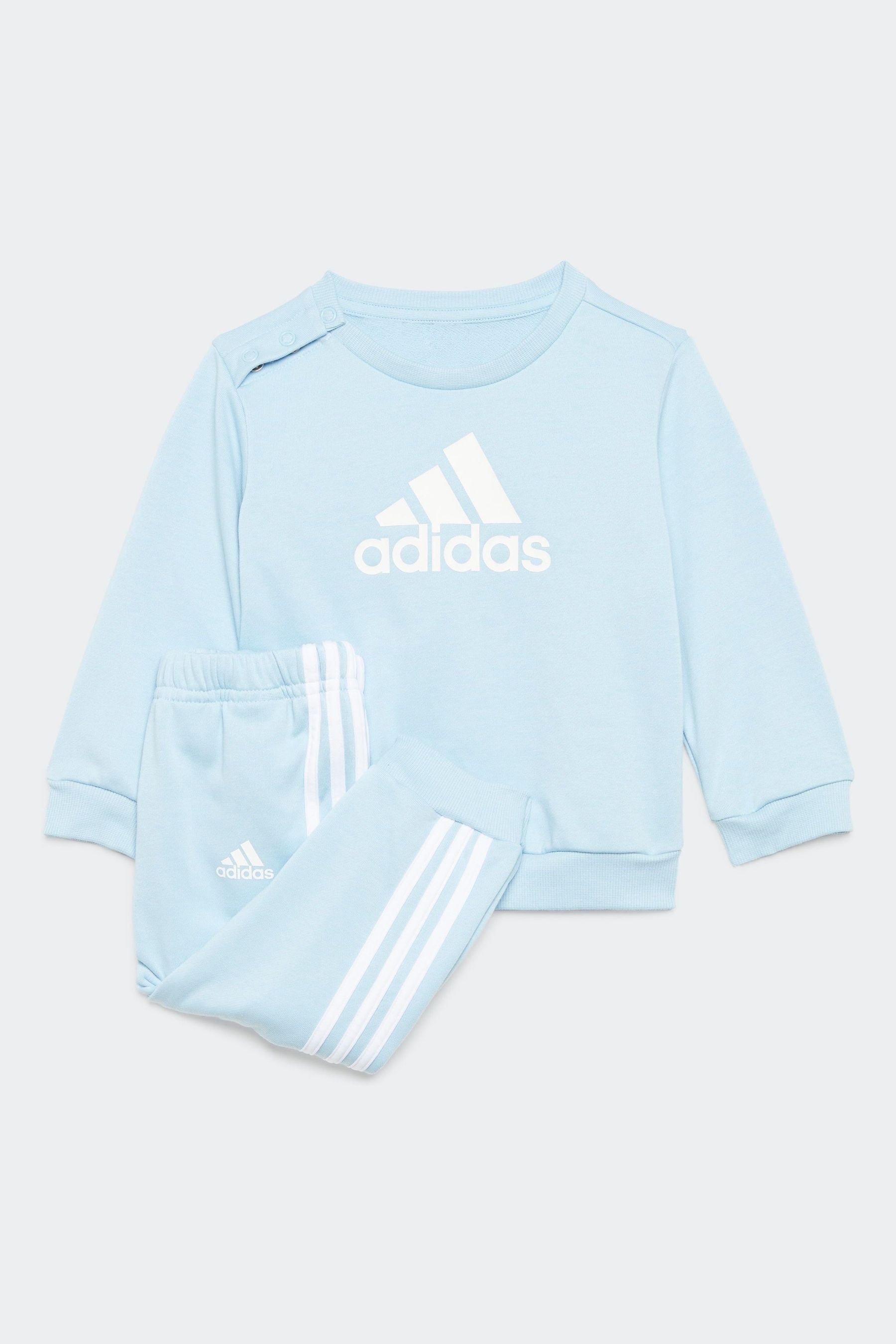 adidas Blue Sportswear Badge Of Sport French Terry Tracksuit